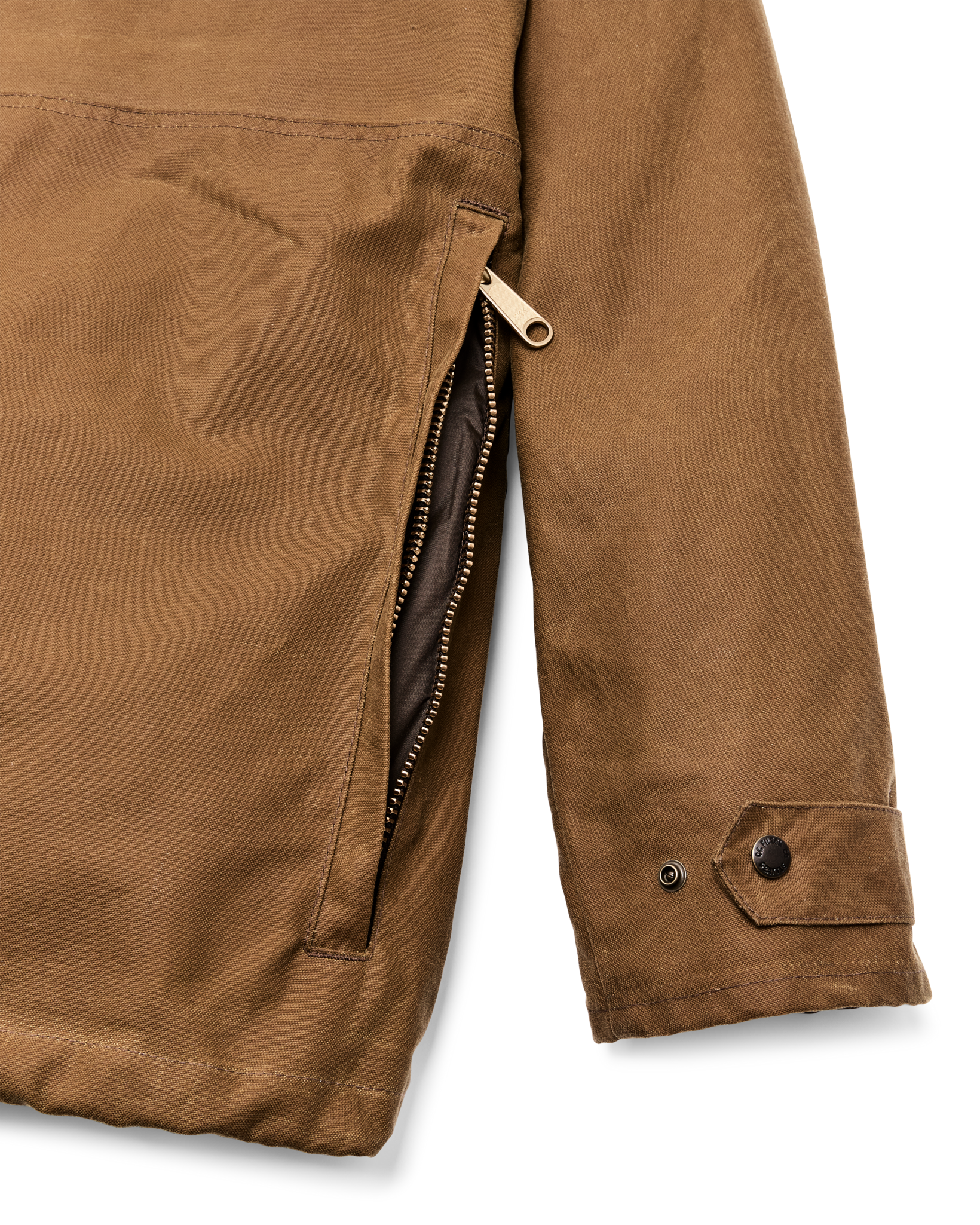 Lined Tin Cloth Field Jacket - Dark Tan - Image 14
