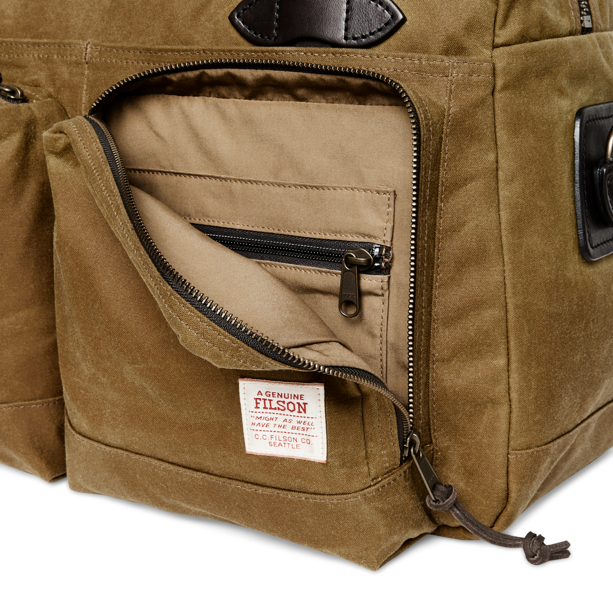 48 Hour Tin Cloth Duffle Bag - Dark Tan - Image 16