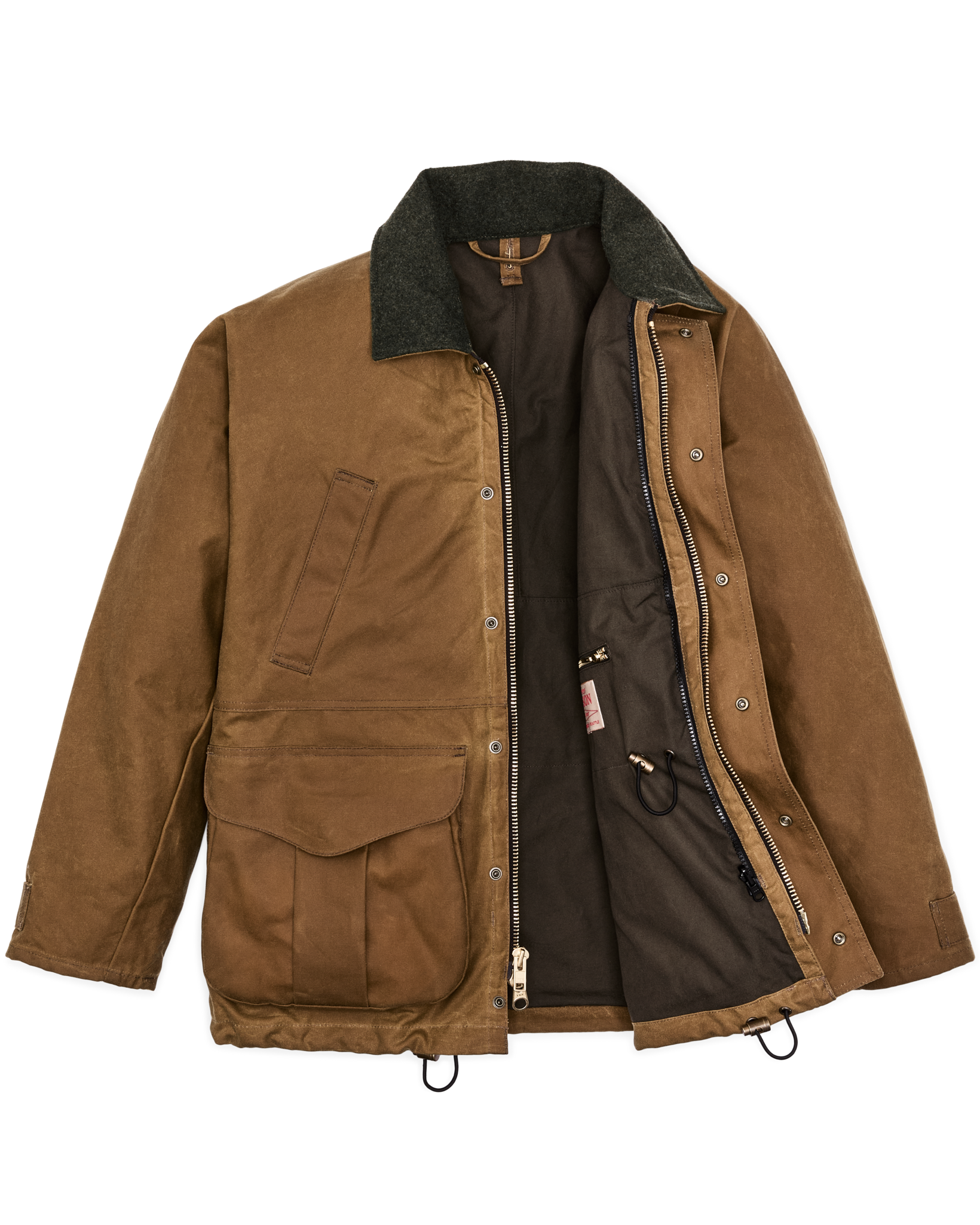 Lined Tin Cloth Field Jacket - Dark Tan - Image 7