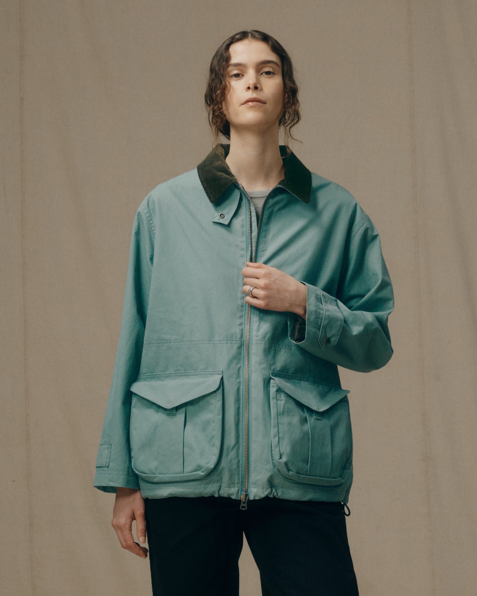 Women's Cover Cloth Raincoat - Balsam Green - Image 4