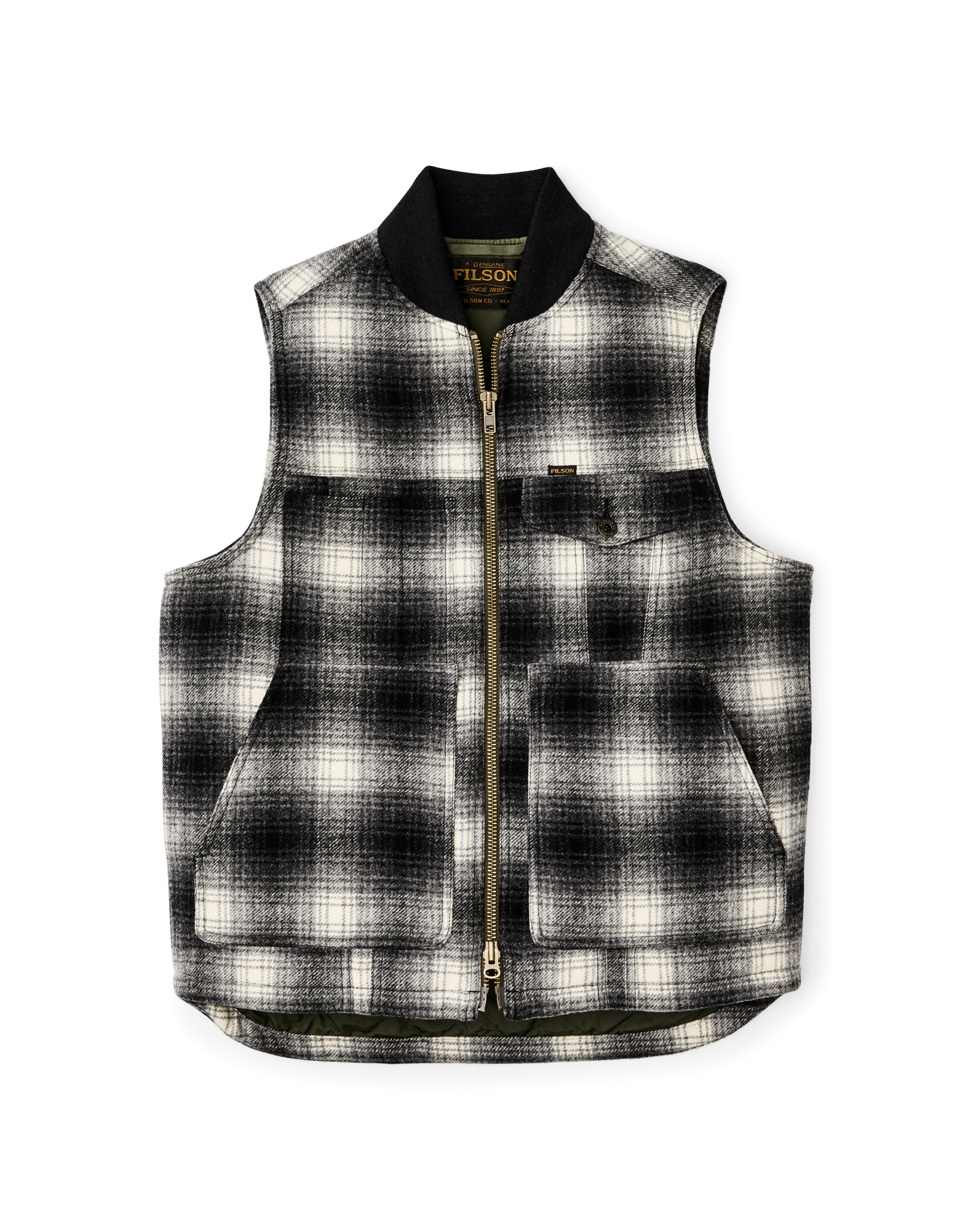 Spokane Insulated Work Vest - Charcoal Ombre