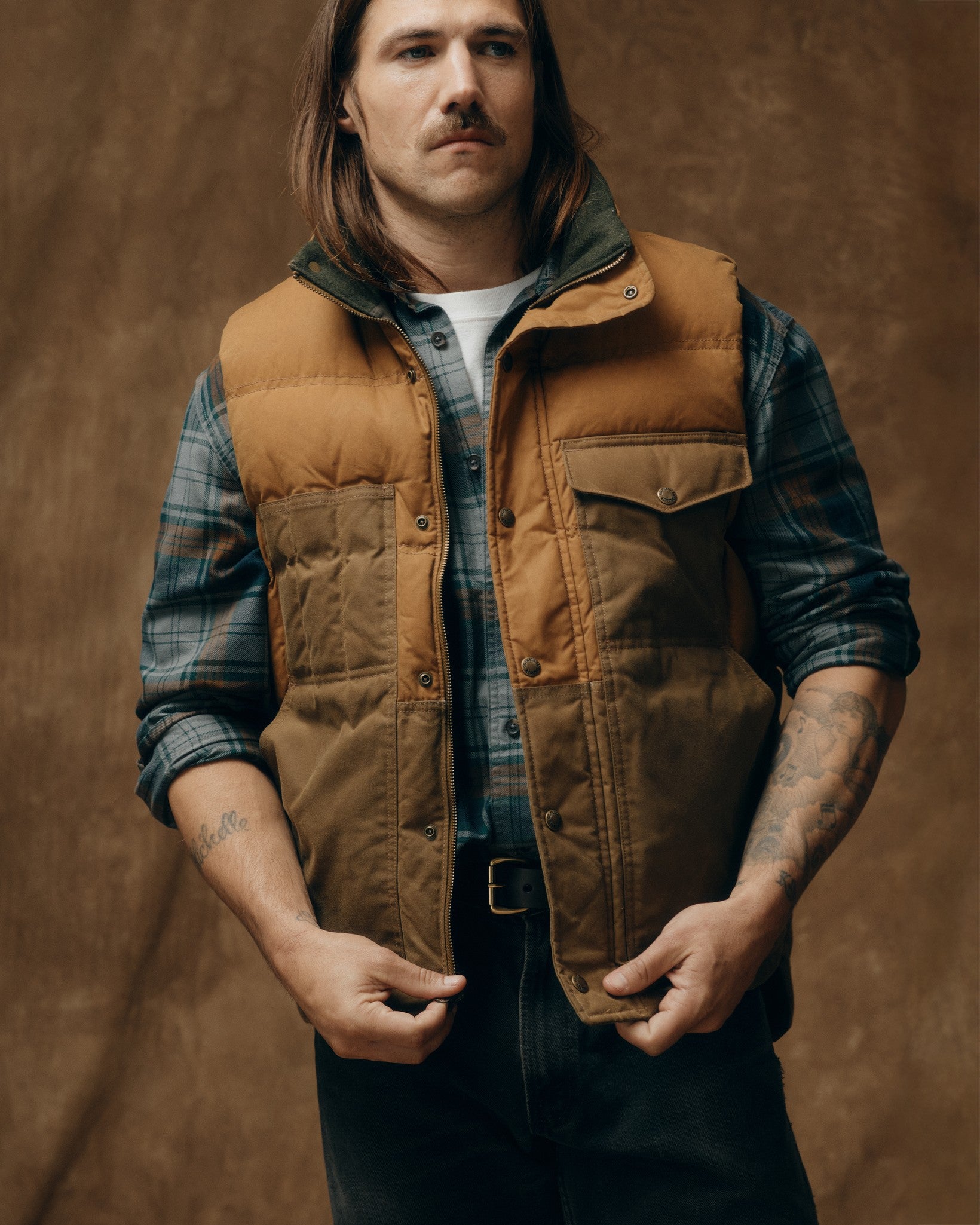 Down Cruiser Vest - Dark Tan