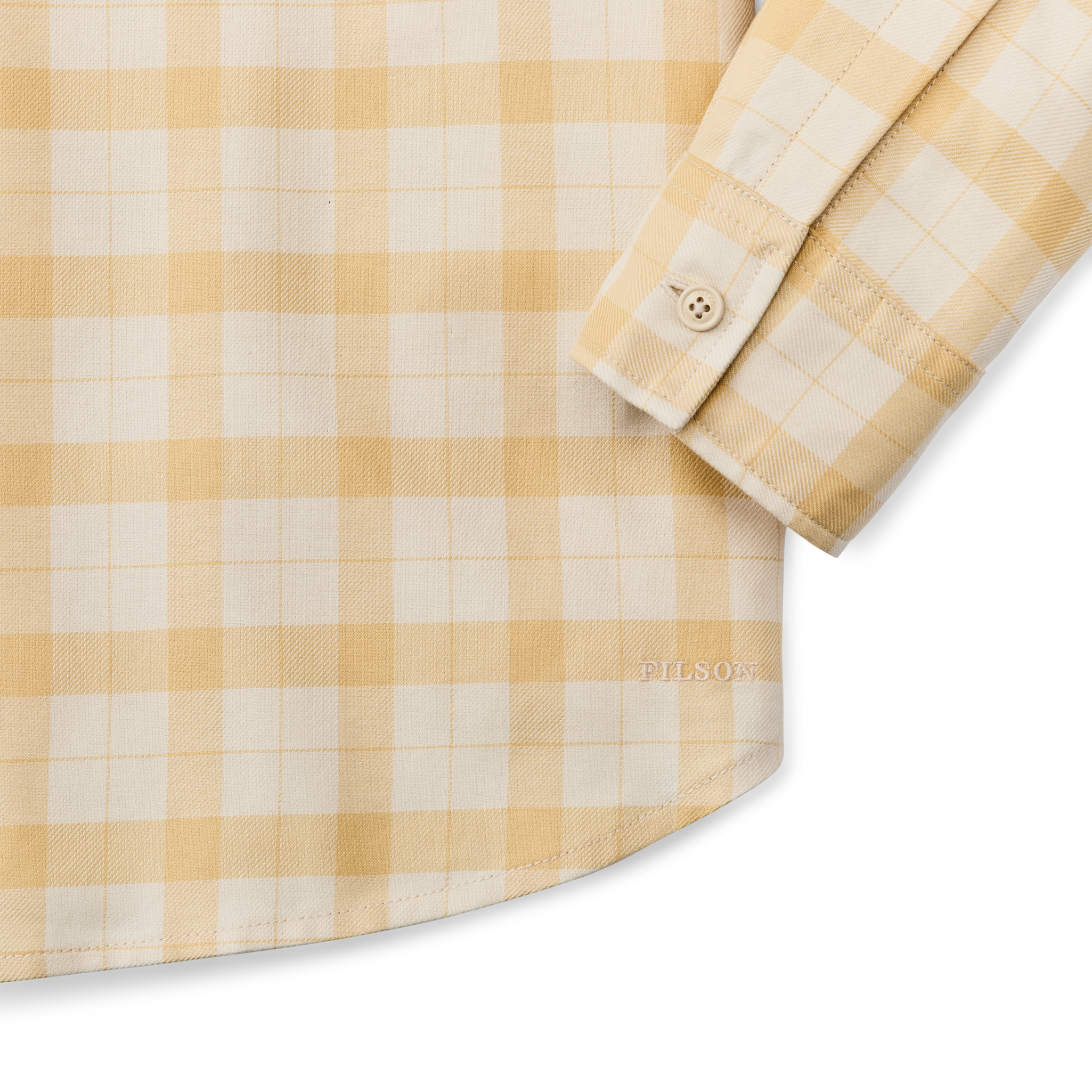 Women's Light Weight Alaskan Guide Shirt - Ivory / Straw Plaid - Image 4