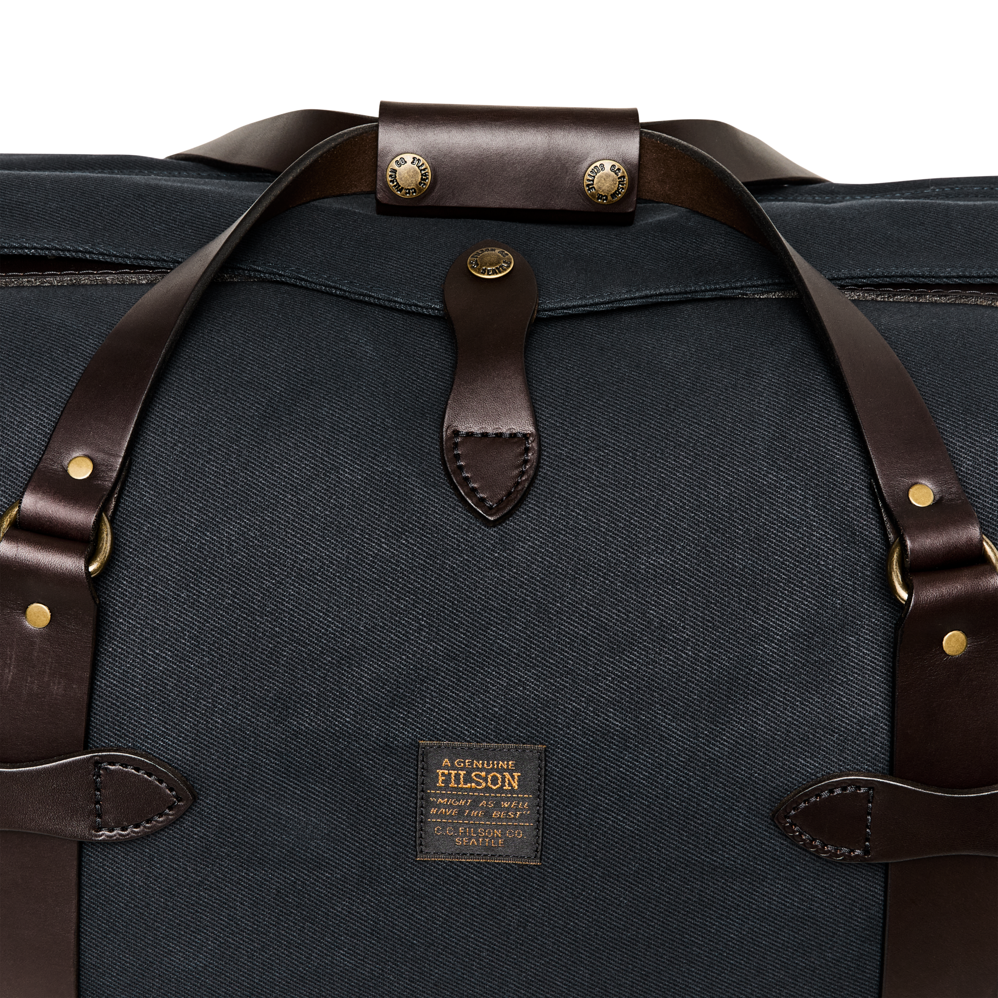 Medium Rugged Twill Duffle Bag - Navy - Image 7