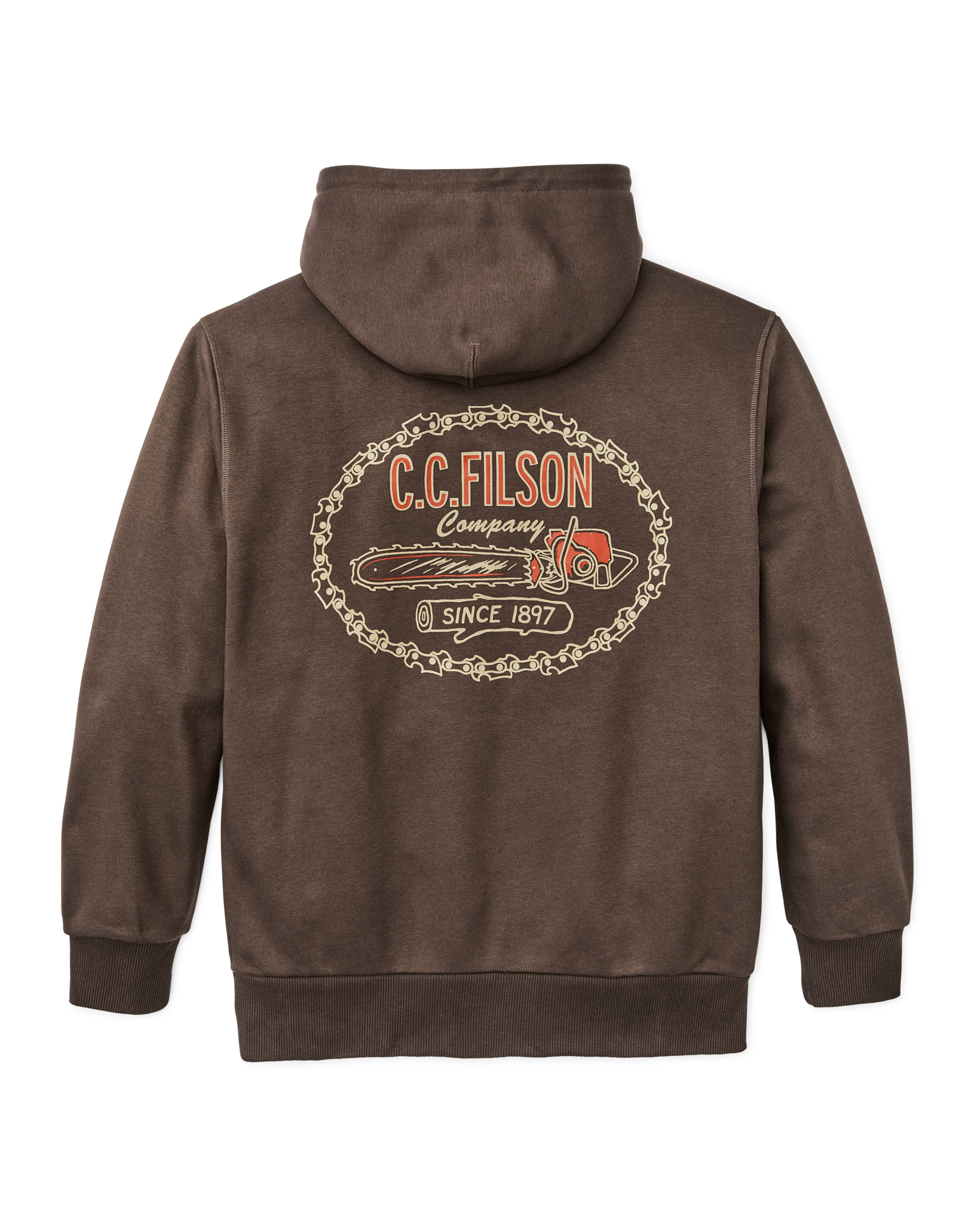Prospector Graphic Hoodie - Dark Brown / Logging