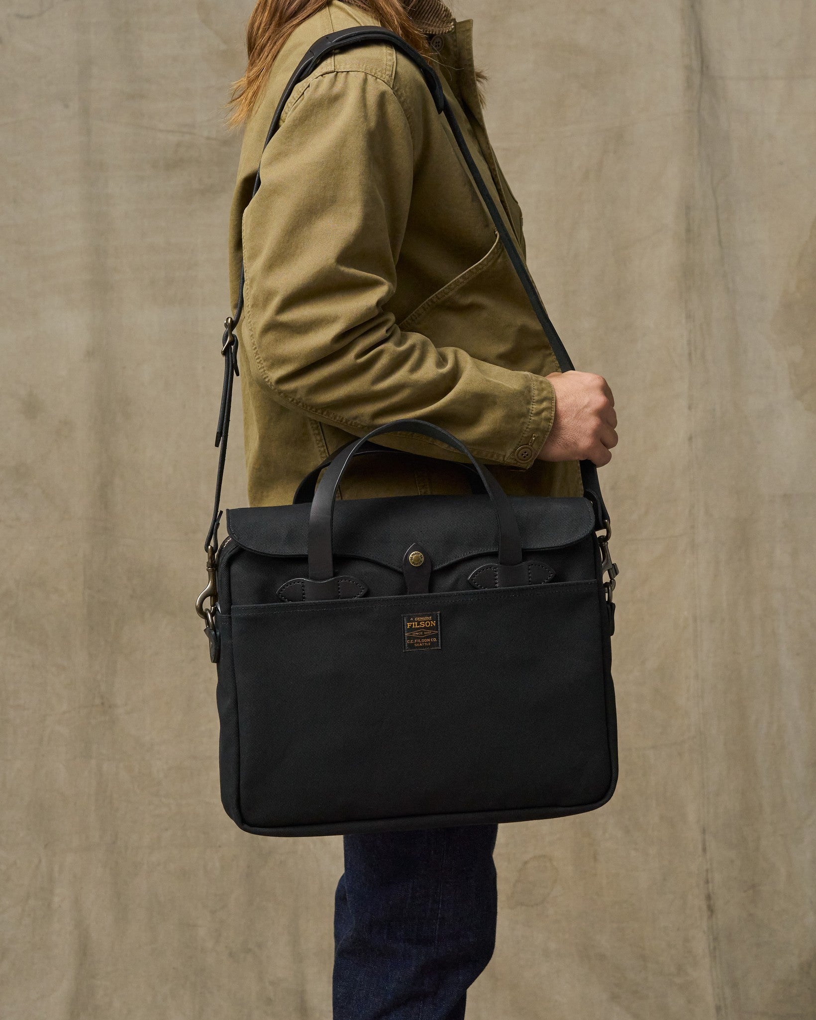 Rugged Twill Original Briefcase - Black