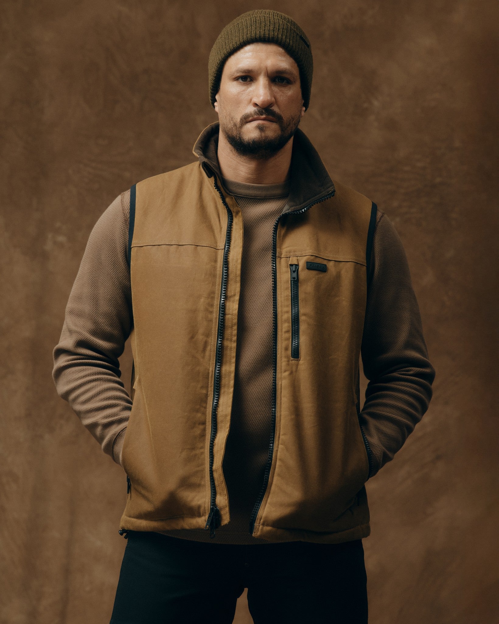 Tin Cloth Primaloft Vest - Dark Tan 2