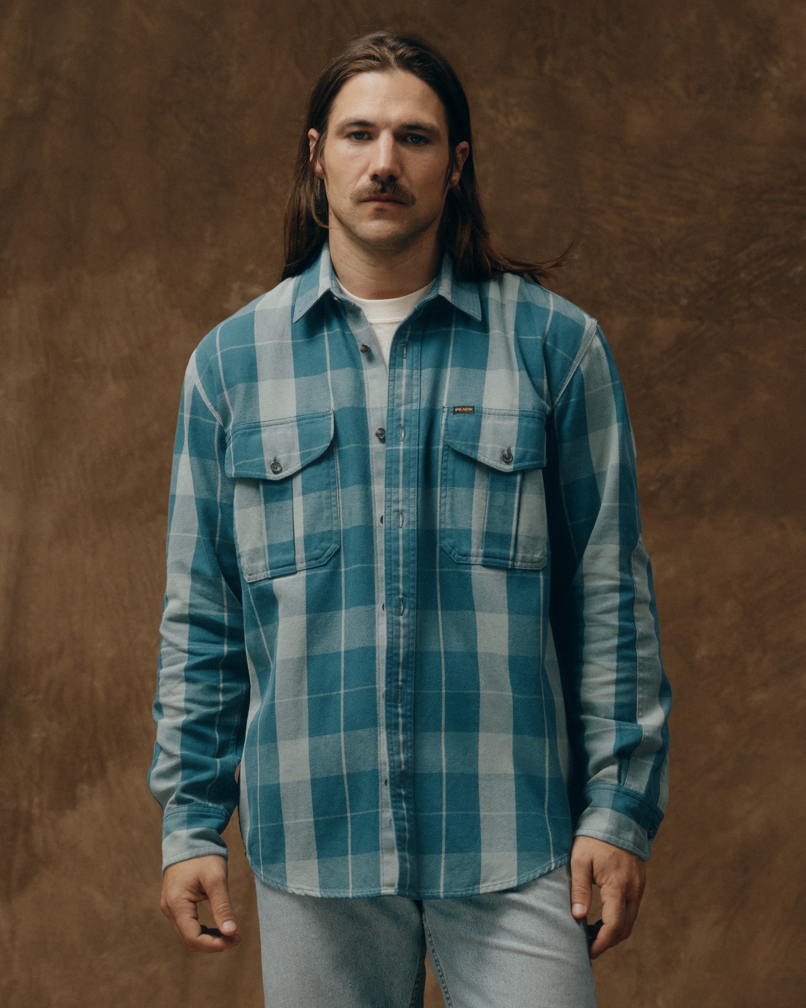 Vintage Wash Alaskan Guide Shirt - Jasper / Dark Teal Plaid