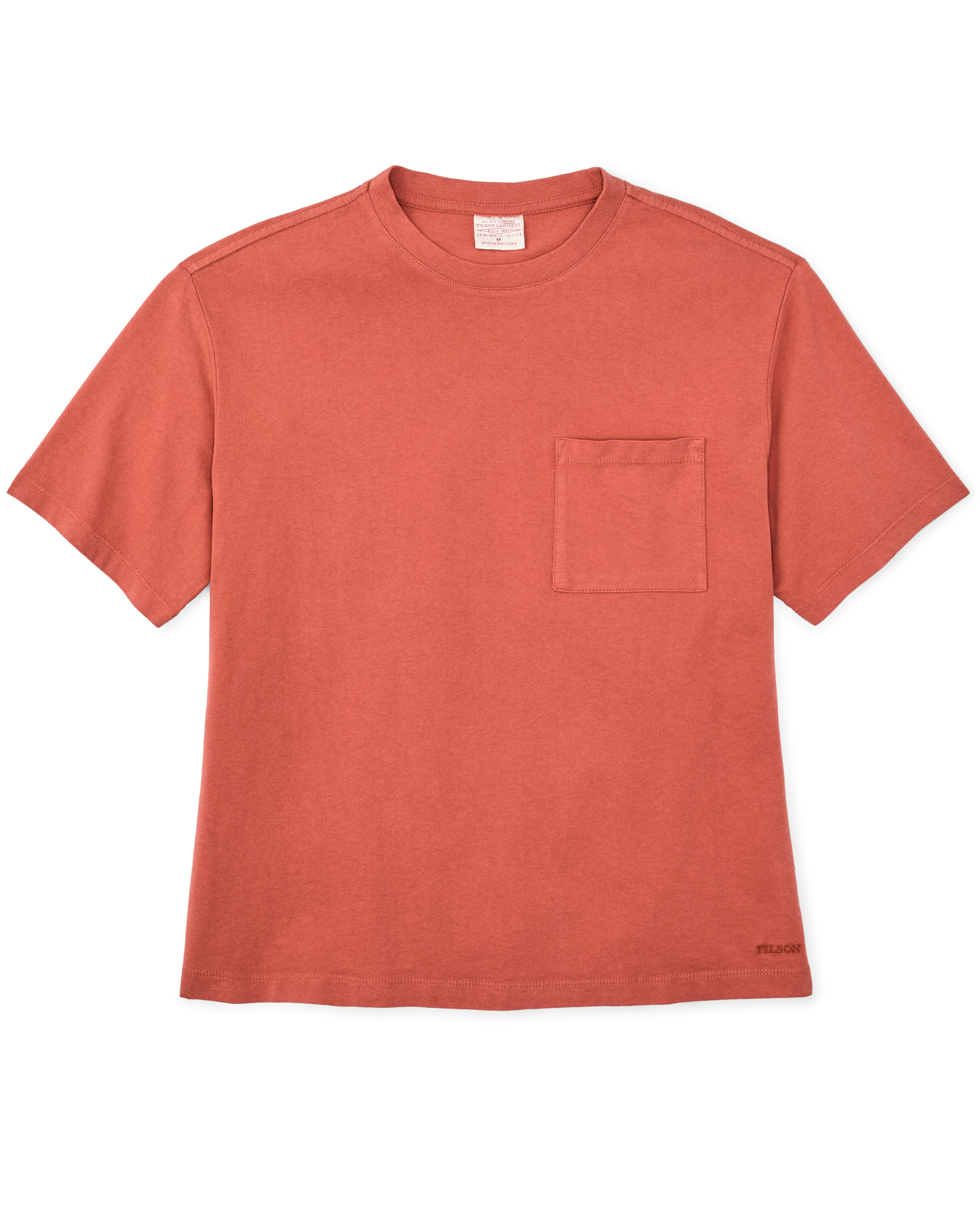 Women's Short Sleeve Pocket Tee - Cedar Red
