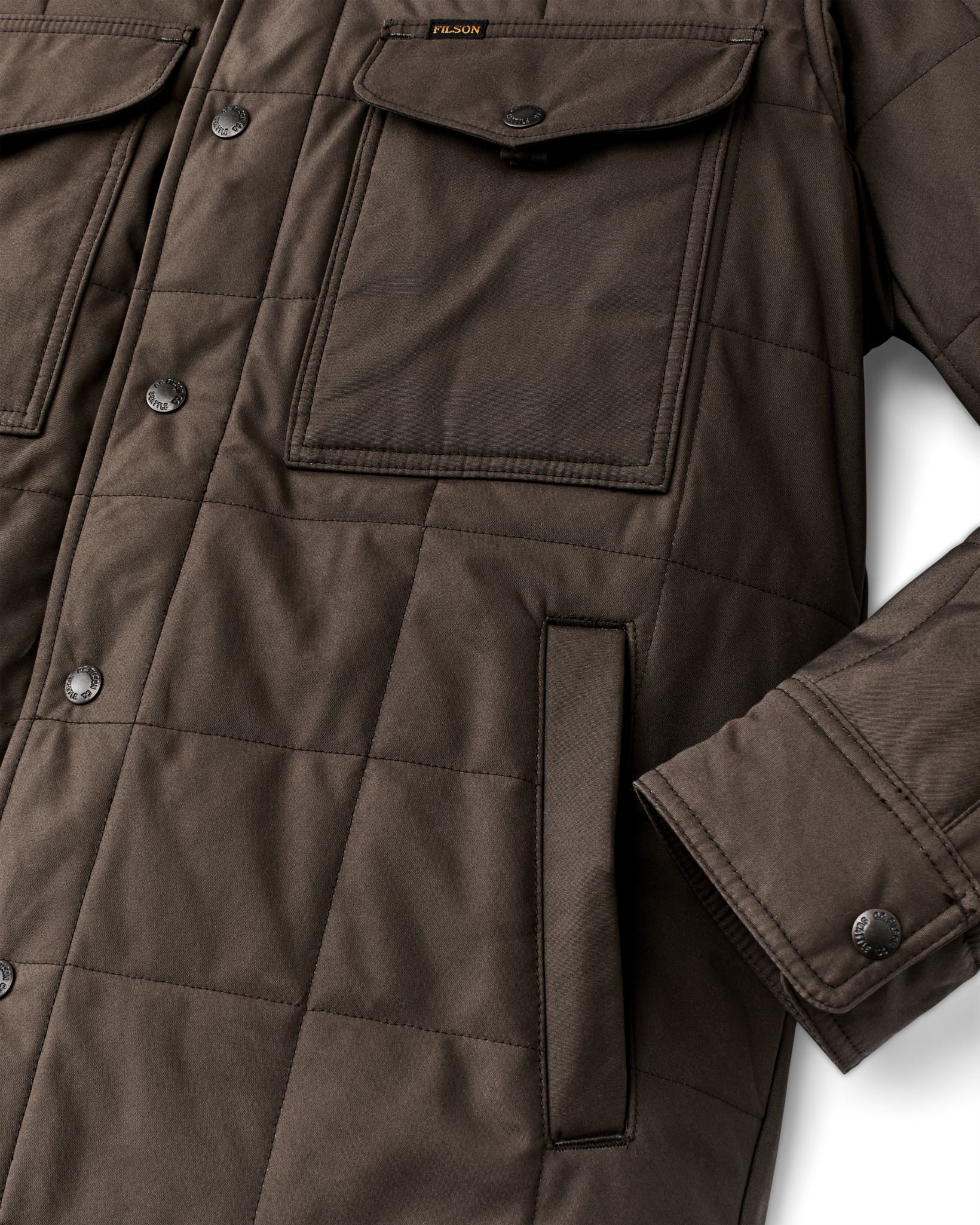 Cover Cloth Quilted Jac-shirt - Slate Black - Image 7