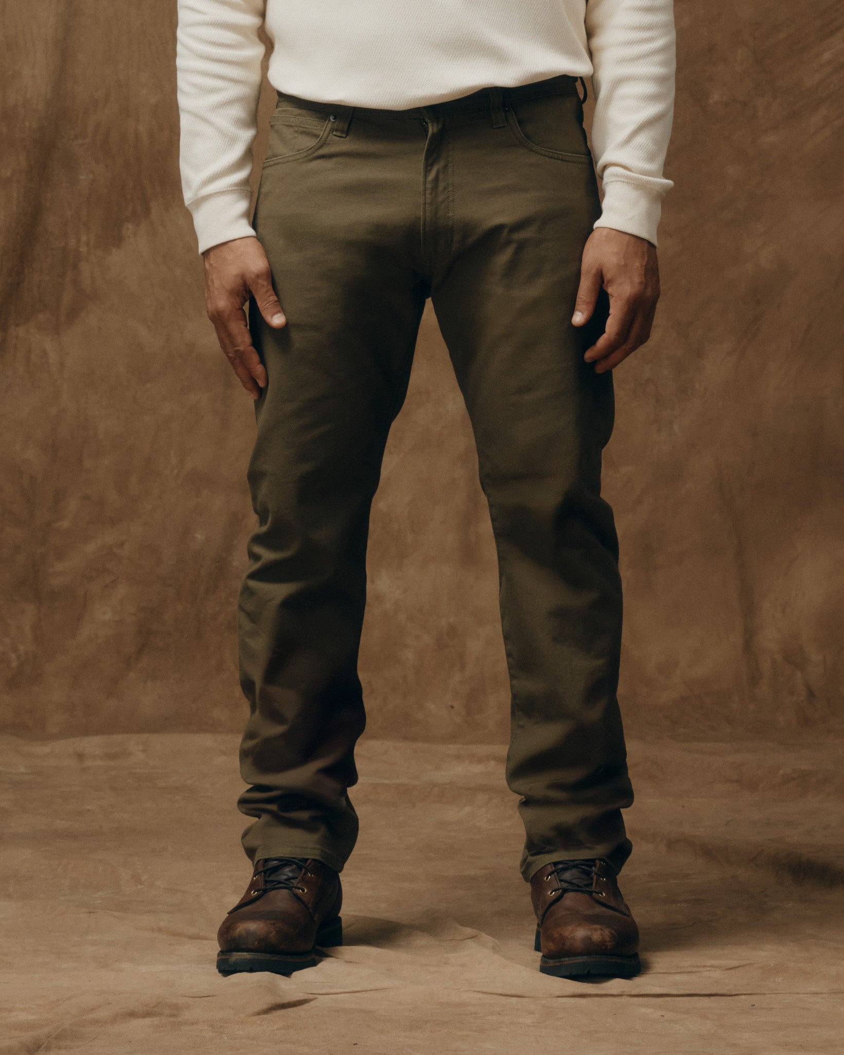 Dry Tin Cloth 5-Pocket Pants - Marsh Olive