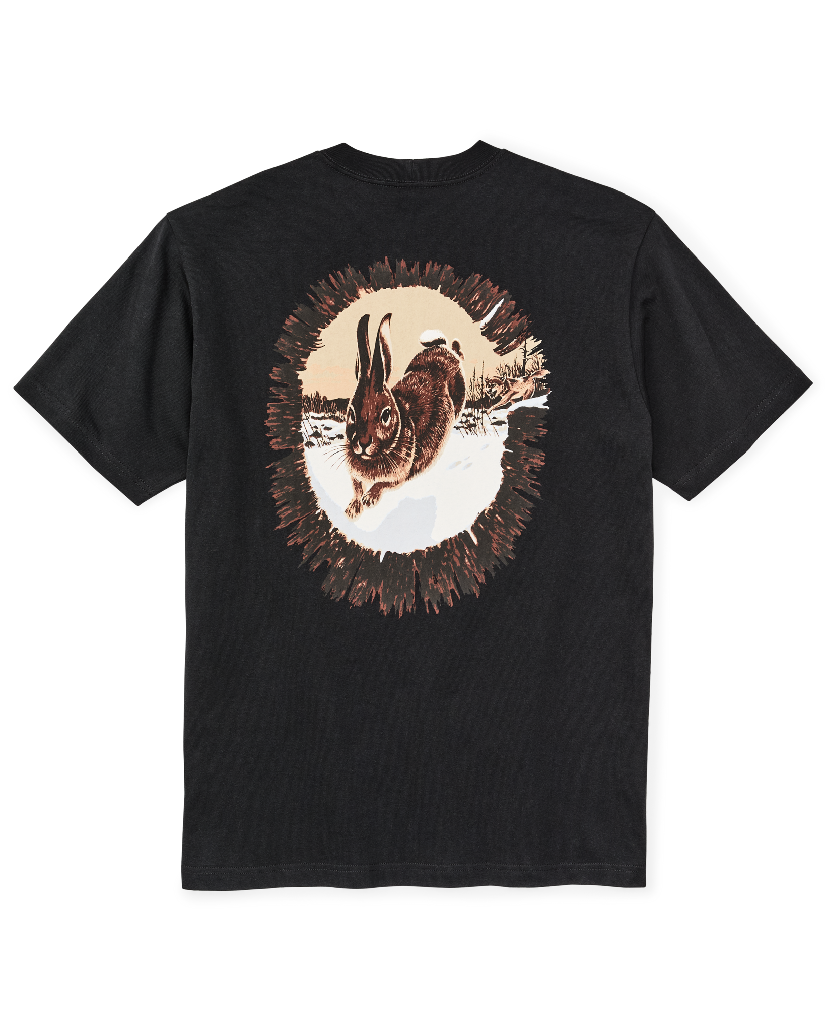 Hare Chase Graphic T-shirt - Black / Hare Chase