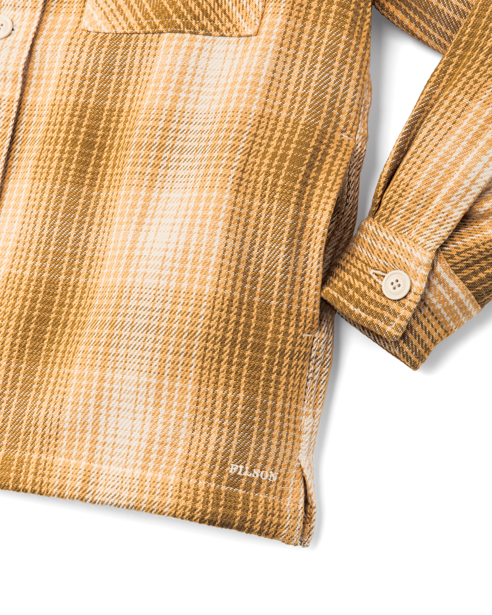 Women's Deer Island Jac-shirt - Ochre / Cream Plaid - Image 5