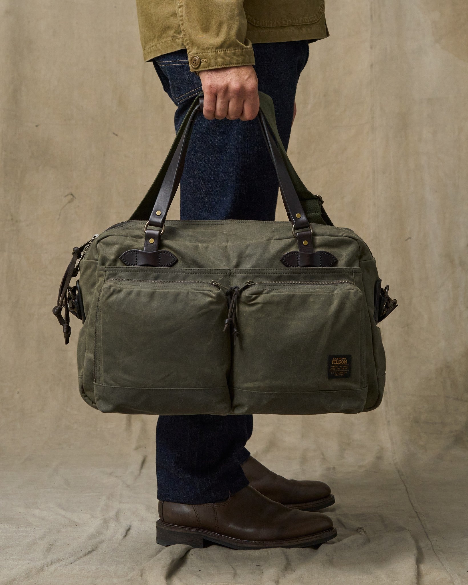 48 Hour Tin Cloth Duffle Bag - Otter Green - Image 10