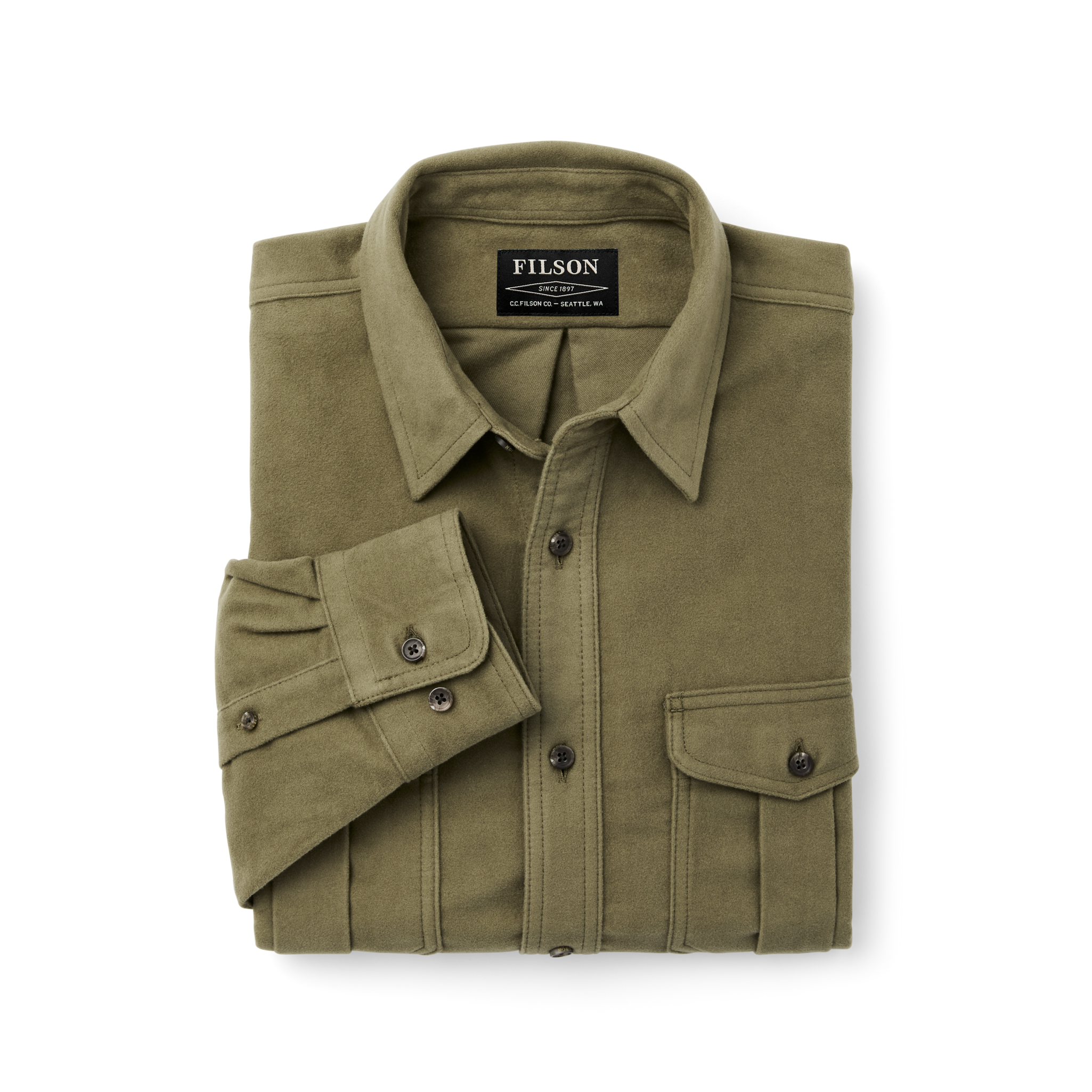 Moleskin Seattle Shirt - Lovat - Image 5
