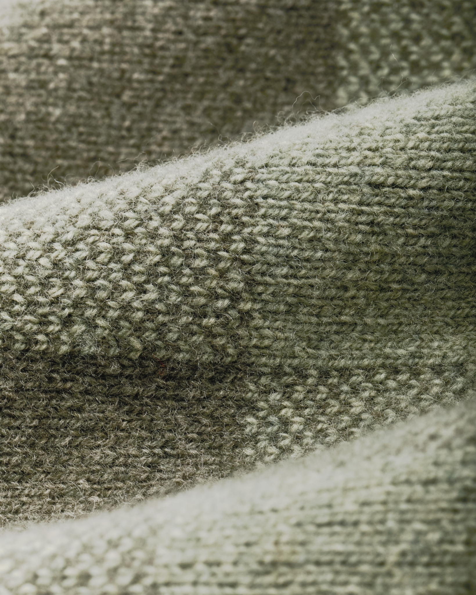 Women's Wool Cardigan Vest - Olive Check - Image 4
