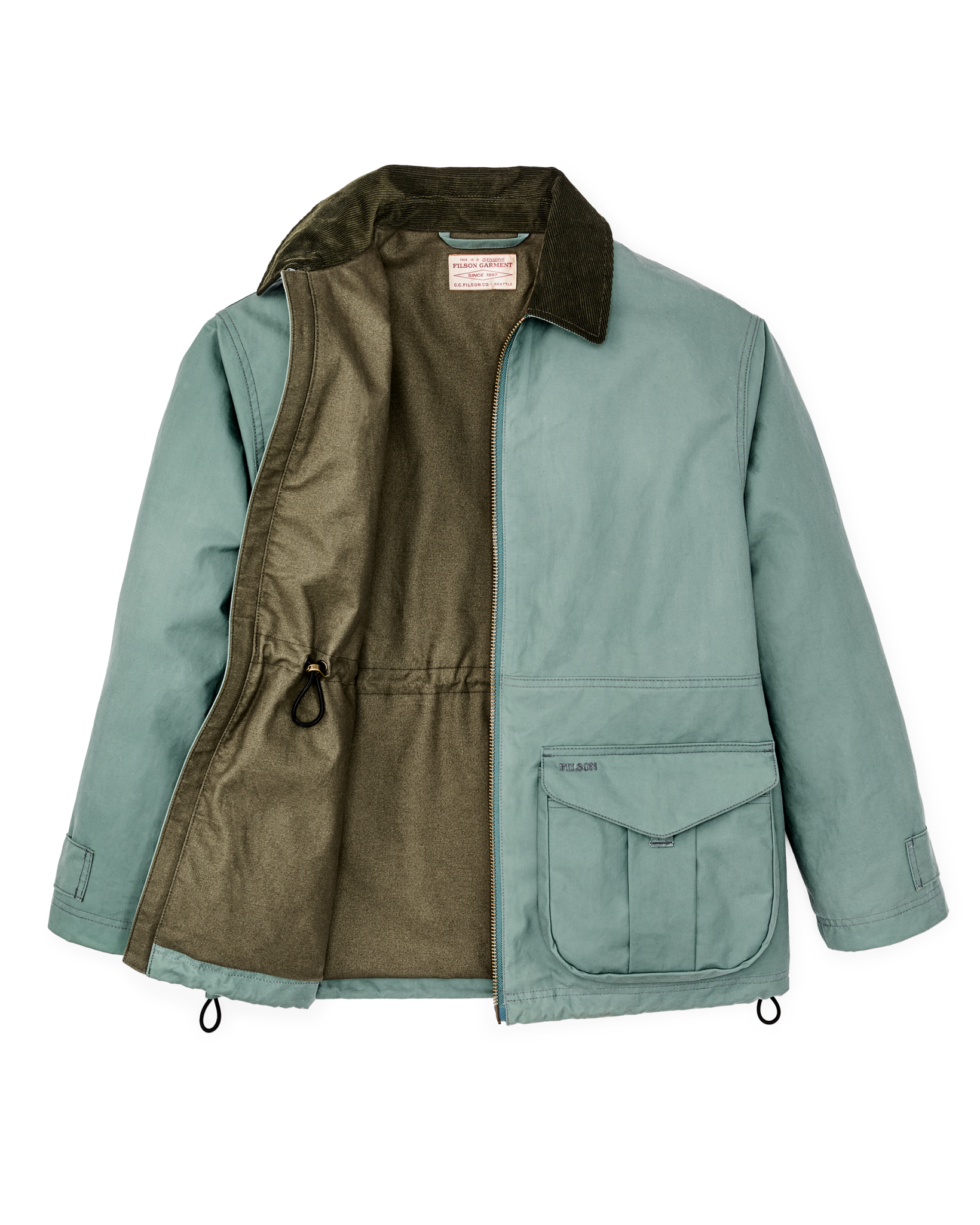 Women's Cover Cloth Raincoat - Balsam Green - Image 2