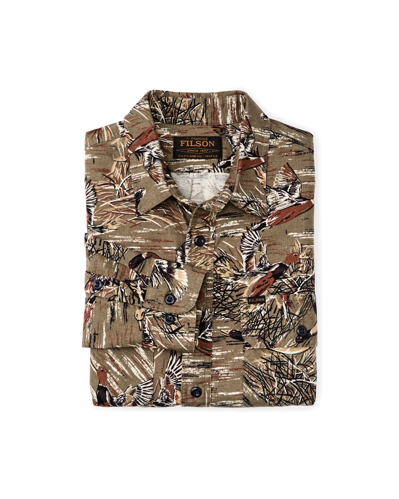 Field Flannel Shirt - Brown / Marsh Mallards - Image 3