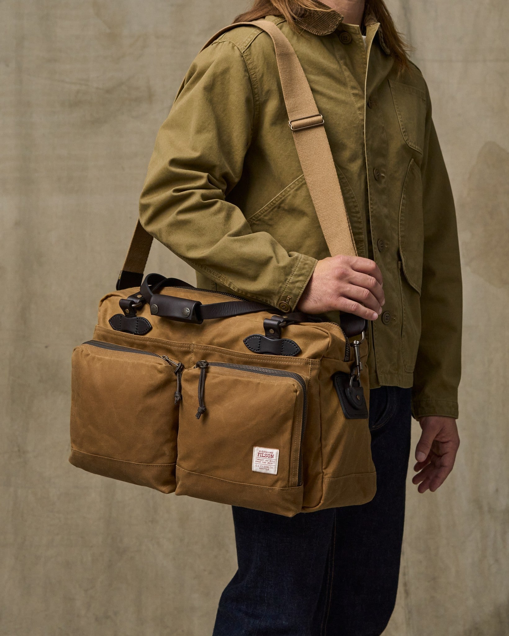 48 Hour Tin Cloth Duffle Bag - Dark Tan - Image 12
