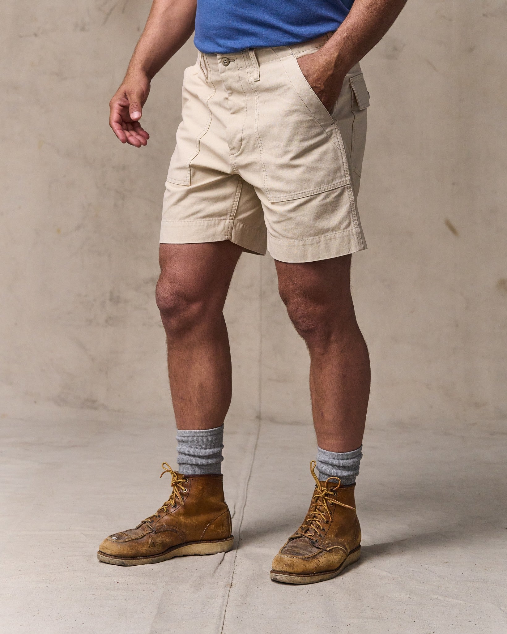 Field Supply Shorts - Washed Oatmeal - Image 3