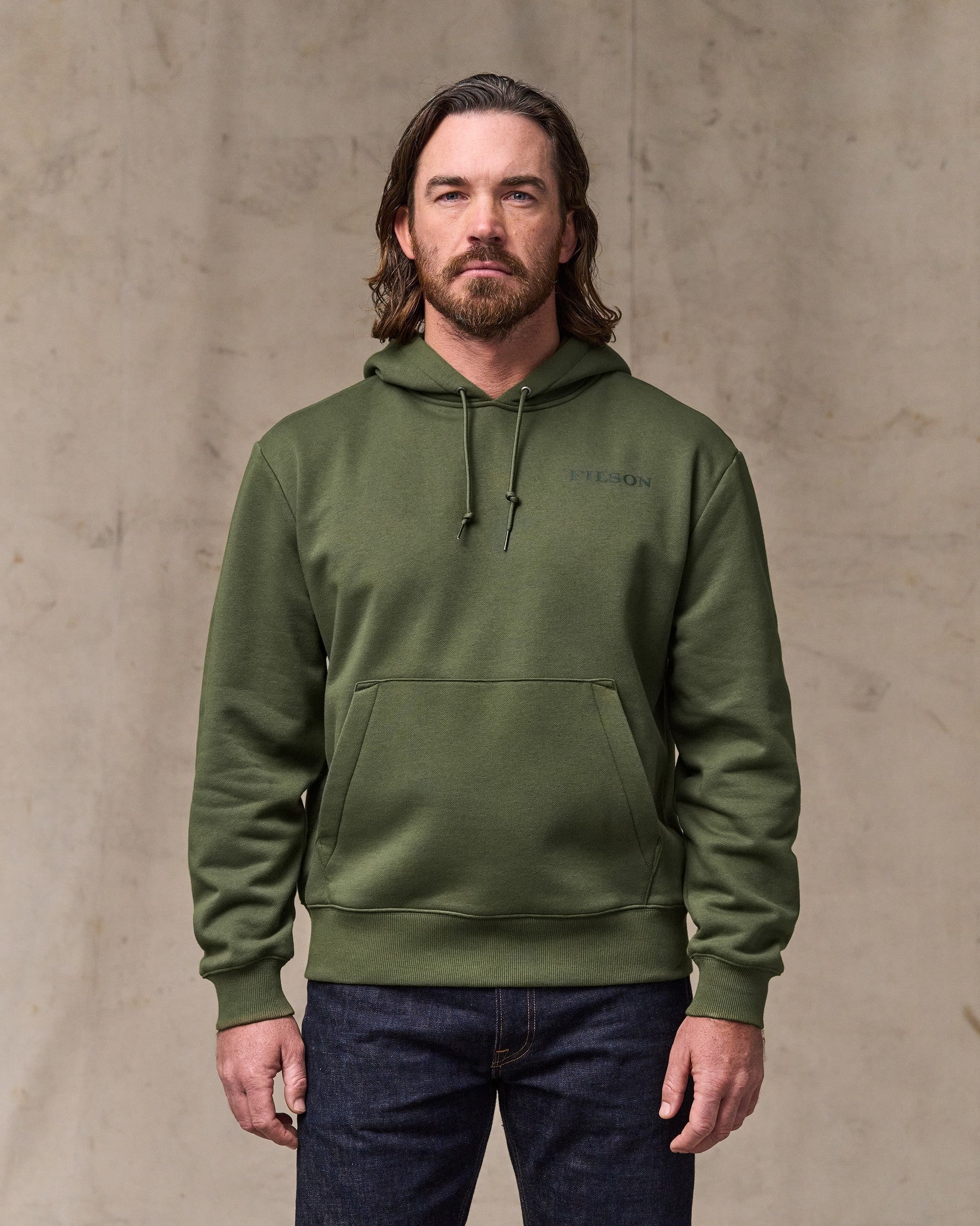Scenic Graphic Hoodie - Surplus Green