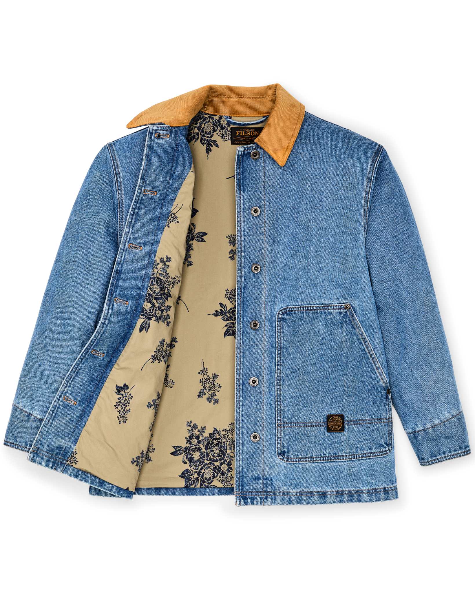 Women's 11-oz. Denim Barn Coat - Light Indigo - Image 2