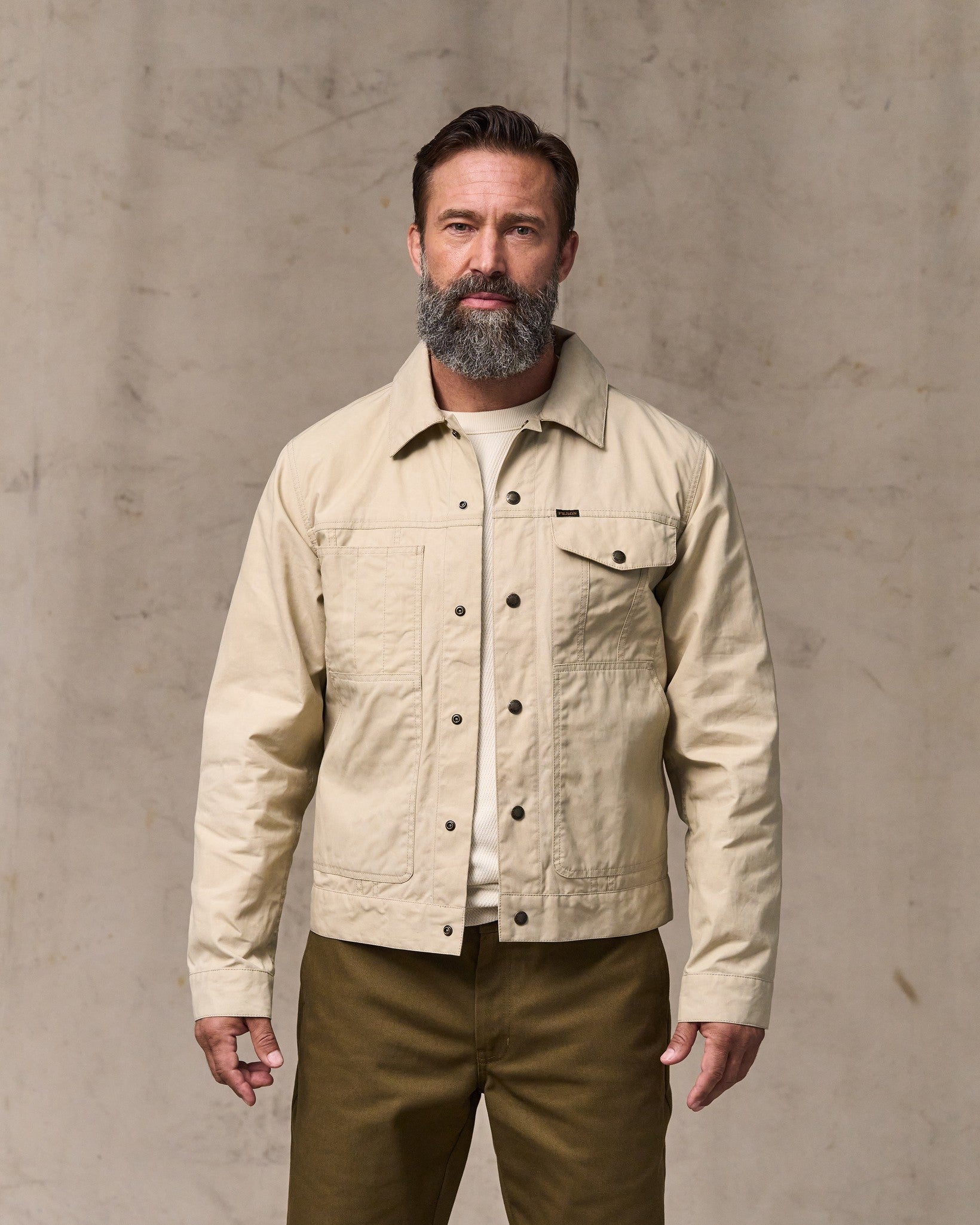 Dry Wax Short Cruiser Jacket - Quail Tan