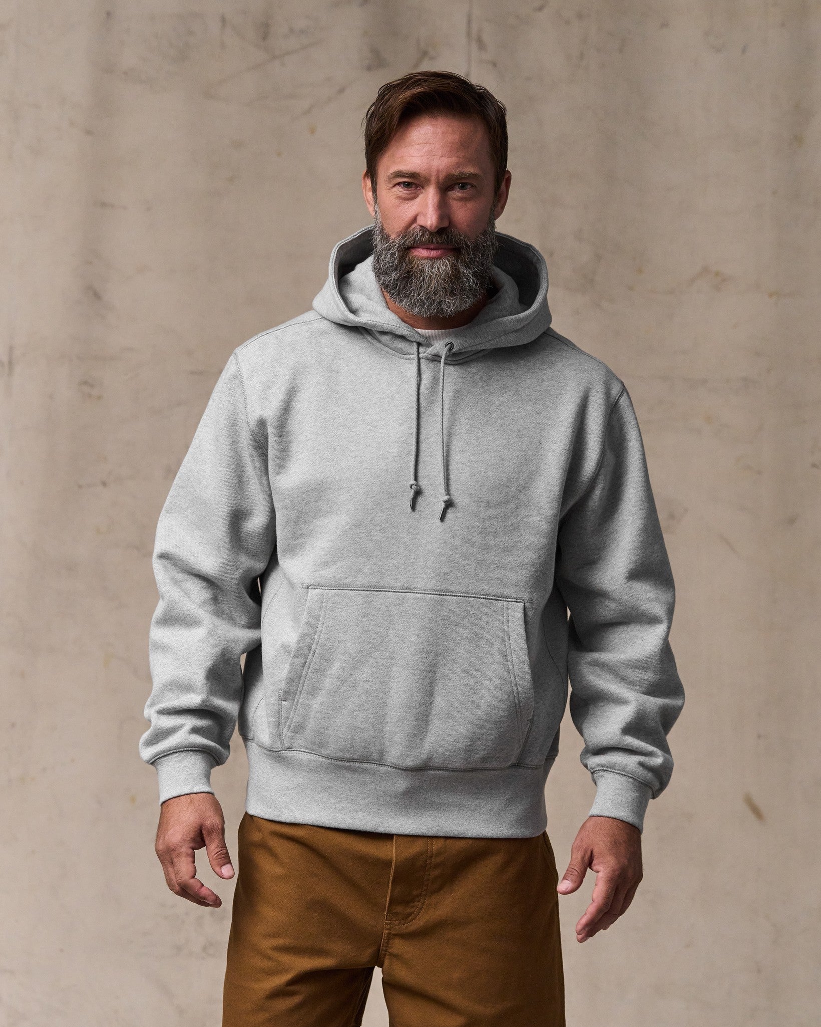 14-oz. Heritage Fleece Hoodie - Gray Heather