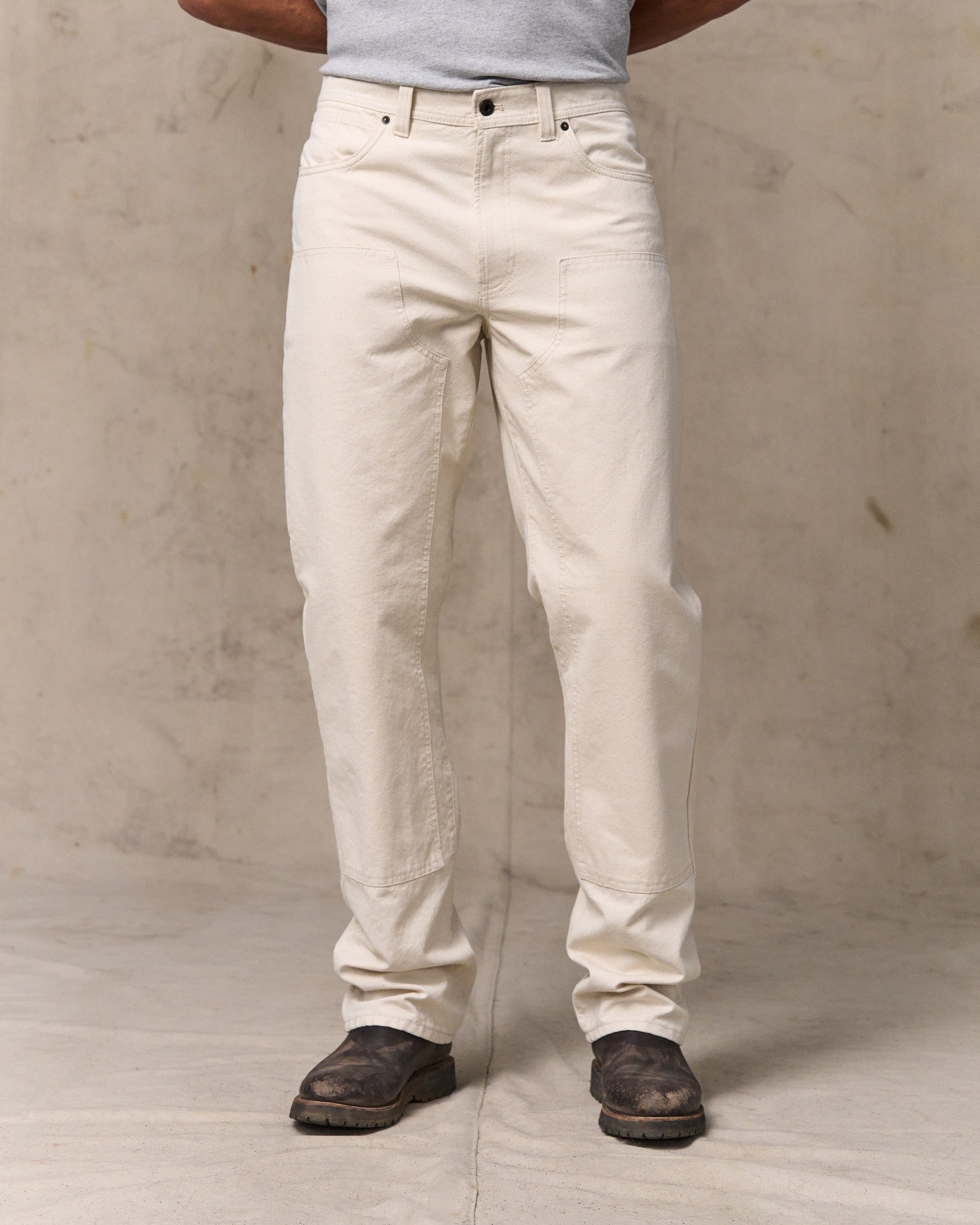 Dry Tin Double Front Pants - Natural Seed