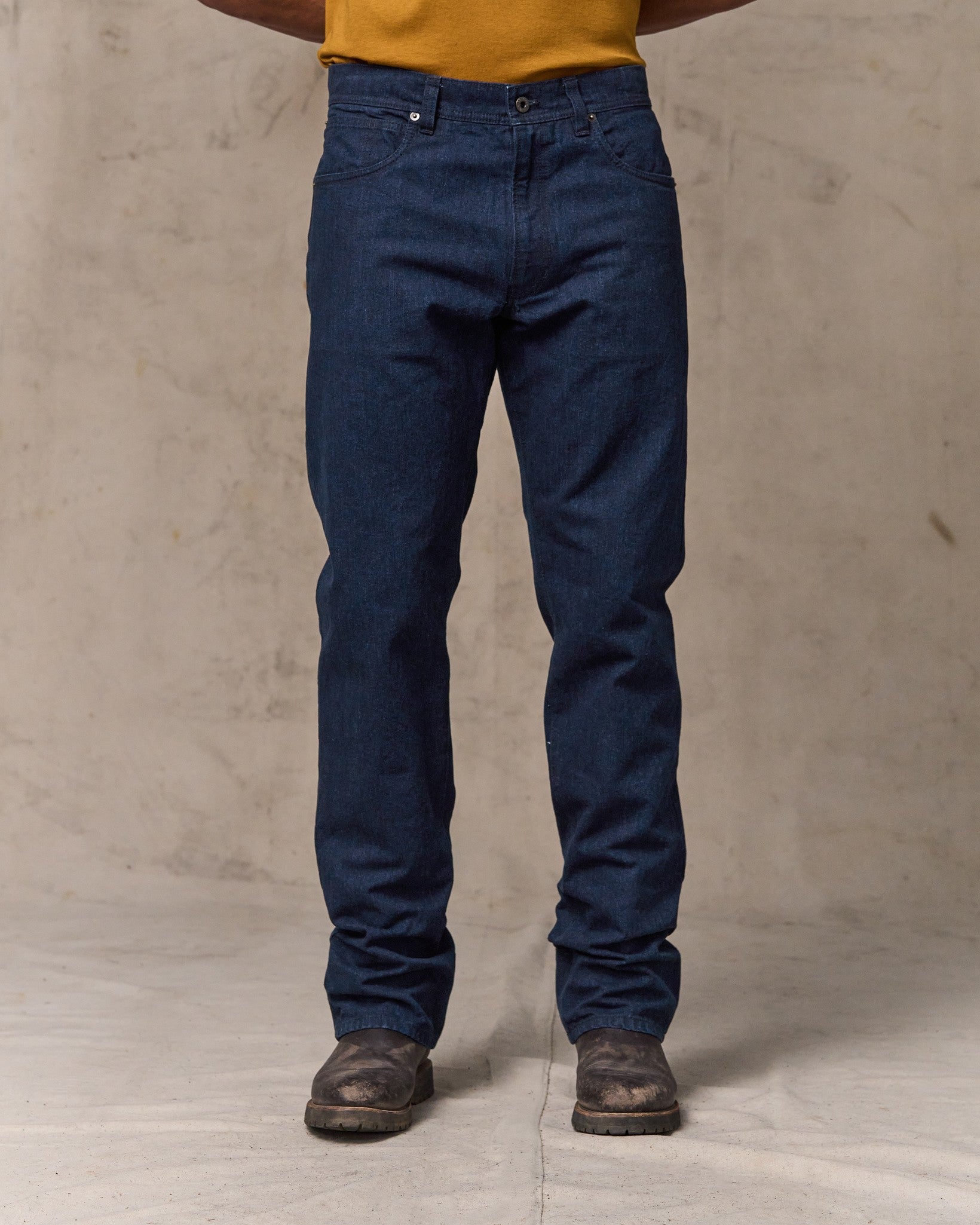 Dry Tin Cloth 5-Pocket Pants - Indigo