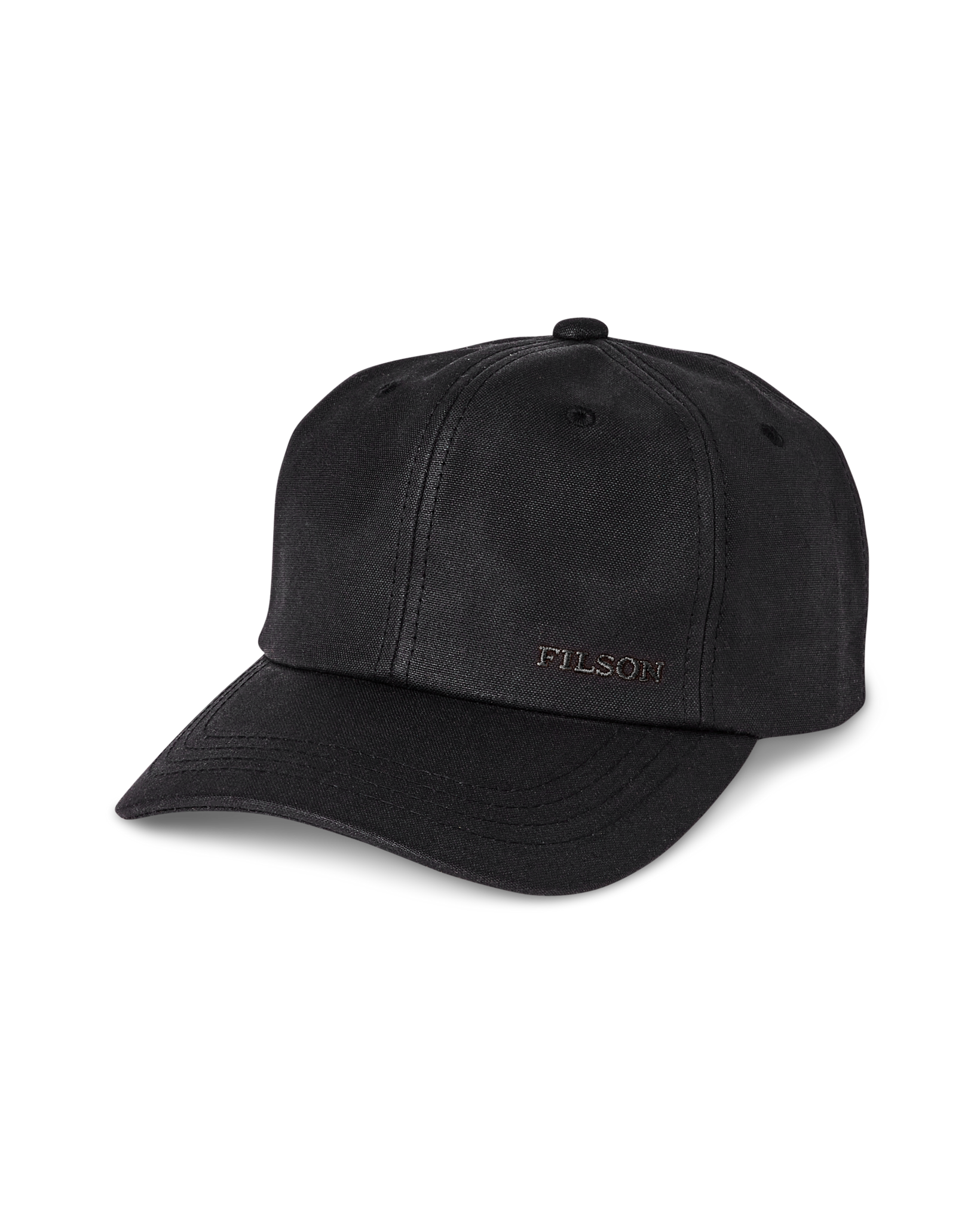 Waxed Low-profile Logger Cap - Black