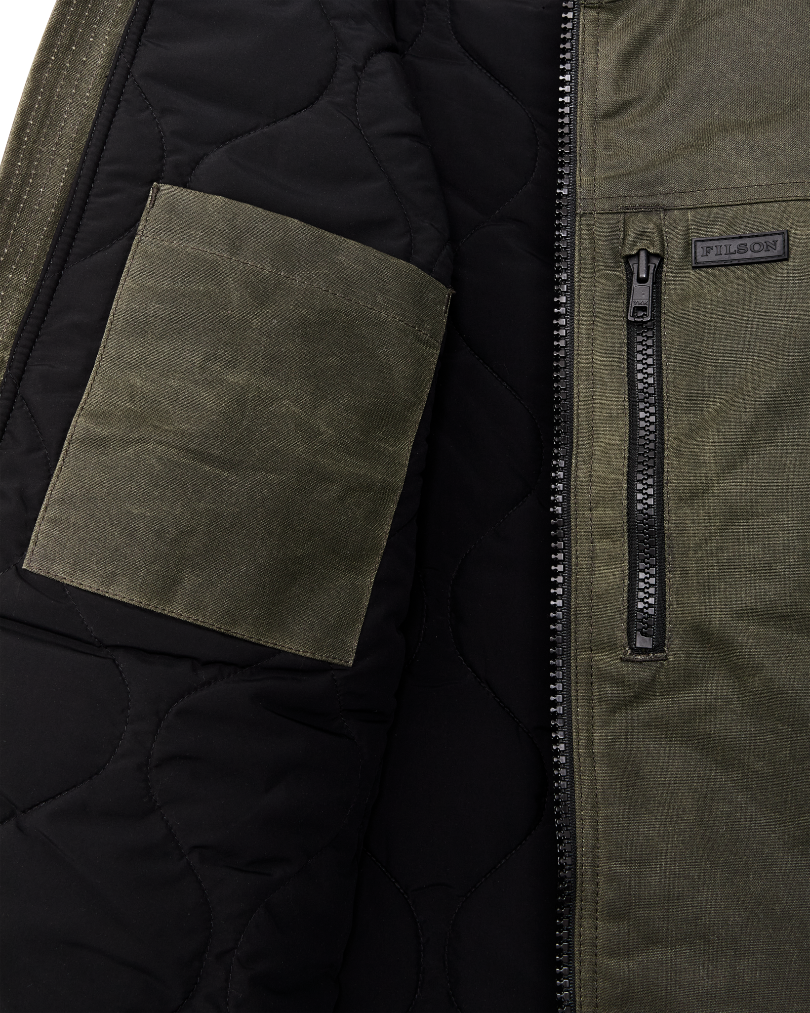 Tin Cloth Insulated Vest - Otter Green - Image 5