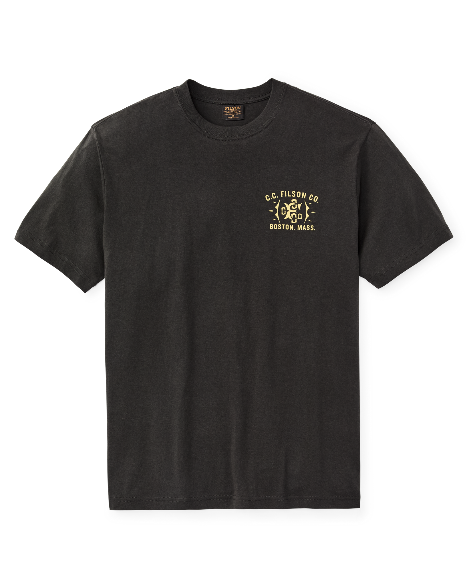 Boston Graphic Short Sleeve T-Shirt - Faded Black - Image 2
