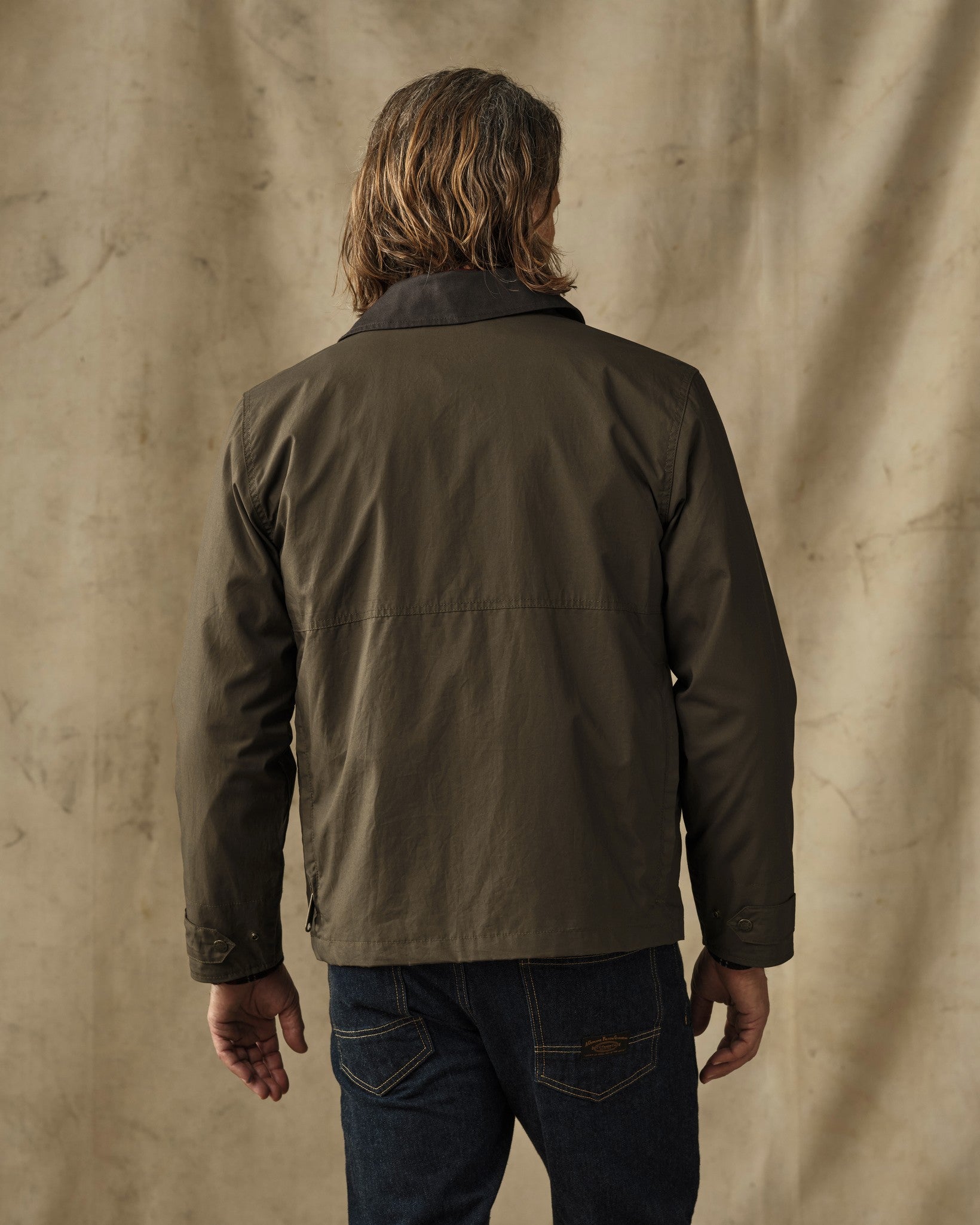 Dry Wax Short Field Jacket - Burnt Olive - Image 2
