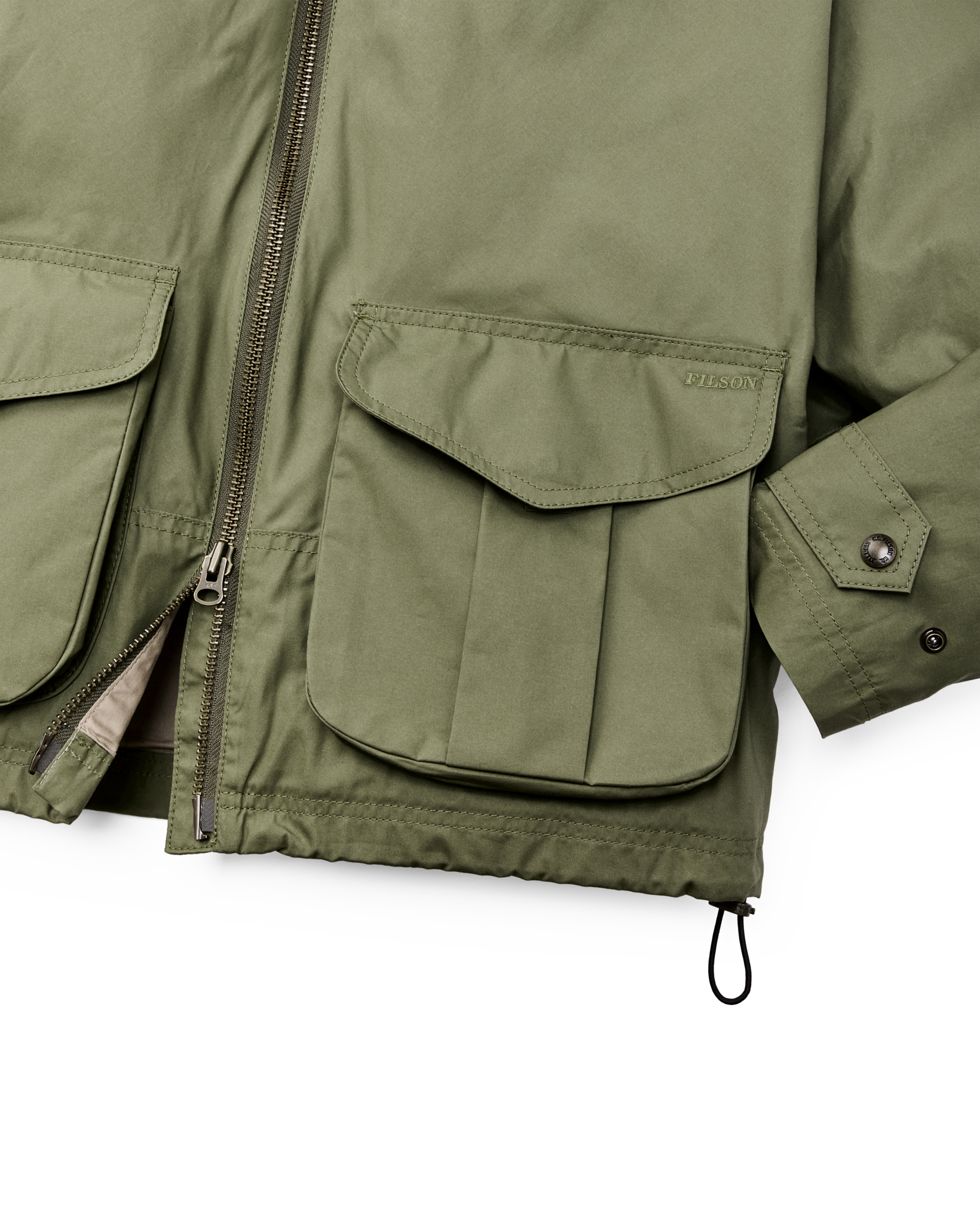 Women's Bronco Filson Embroidered Dry Wax Short Work Jacket - Slate Olive - Image 7