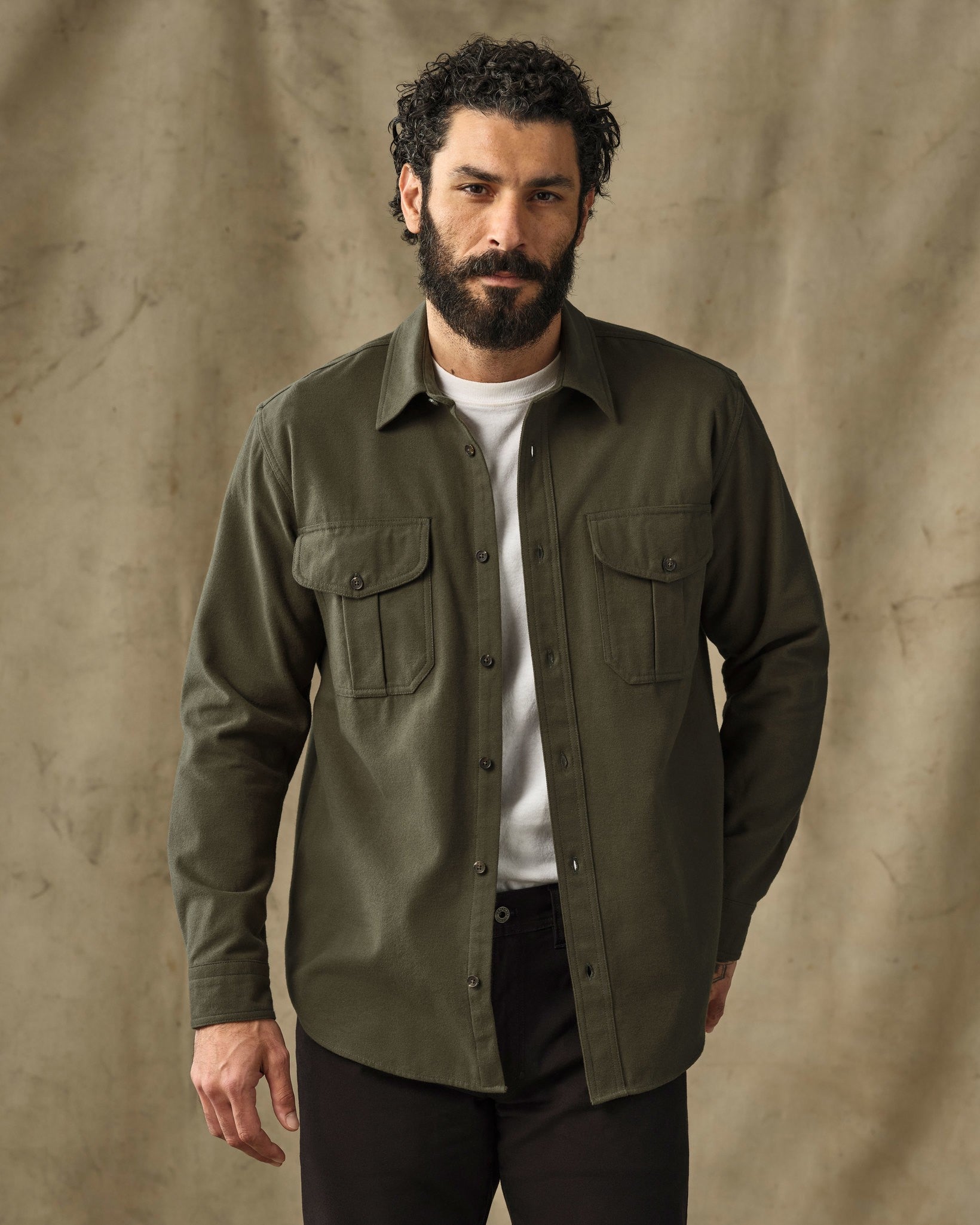 Moleskin Guide Shirt - Dark Olive Drab