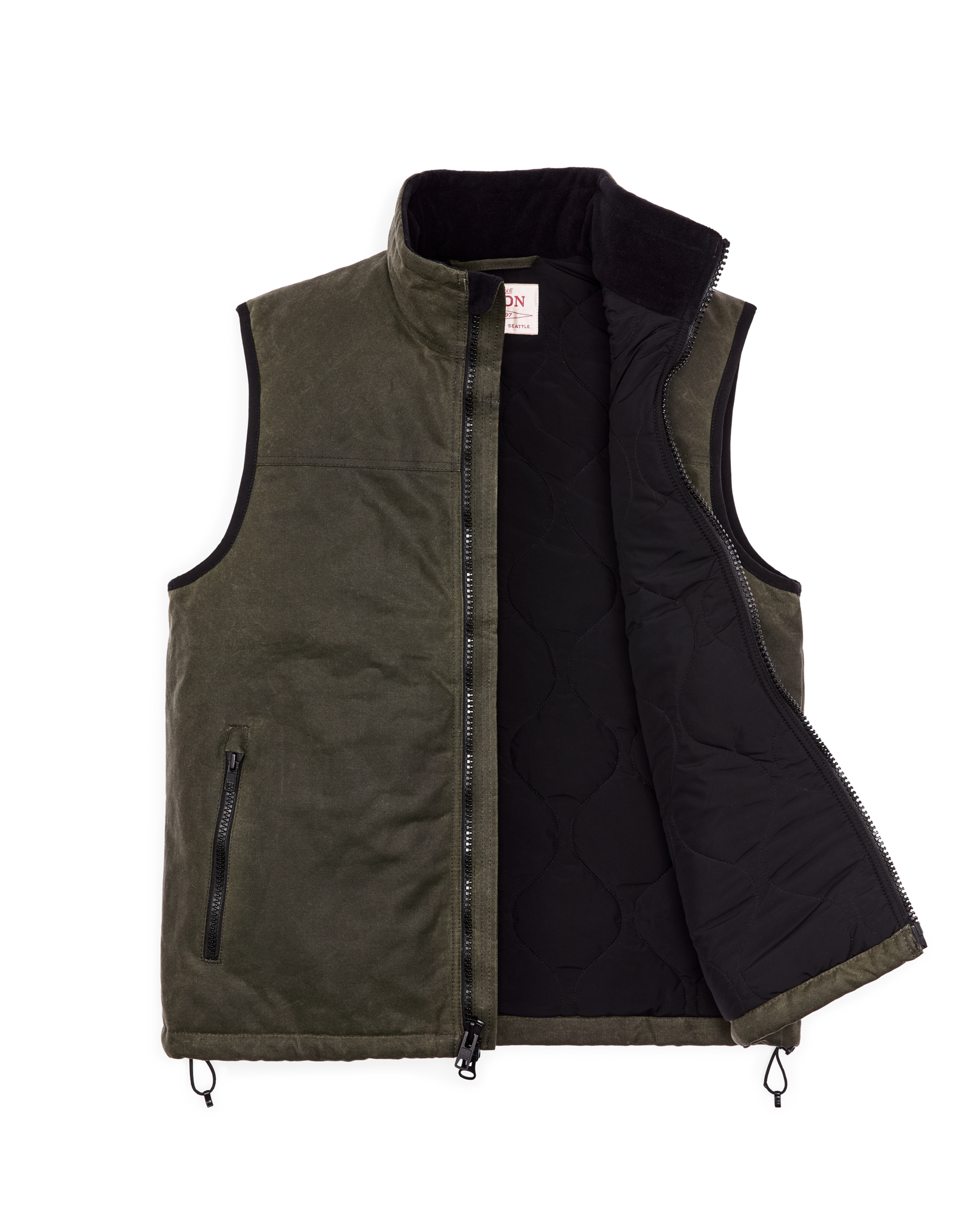 Tin Cloth Insulated Vest - Otter Green - Image 3