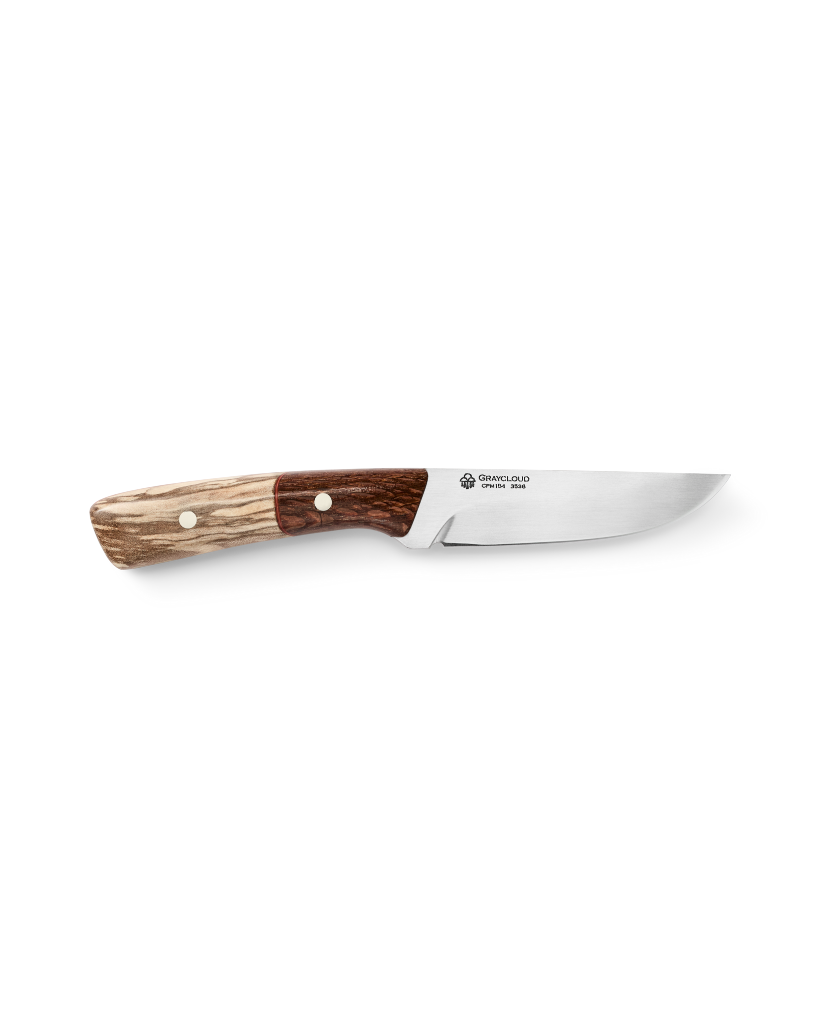Graycloud Tracker Knife - Spalted Alder / Leopardwood - Image 3