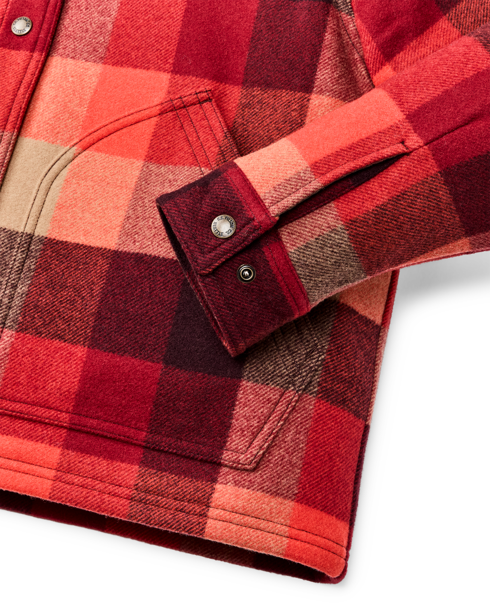 Women's Spokane Insulated Jacket - Red / Burgundy Plaid - Image 8