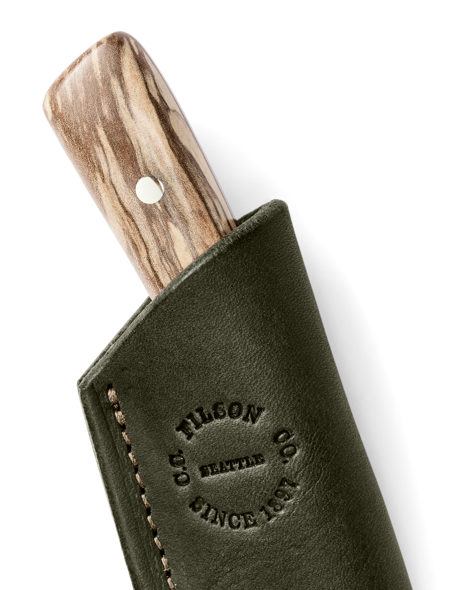 Graycloud Tracker Knife - Spalted Alder / Leopardwood - Image 9