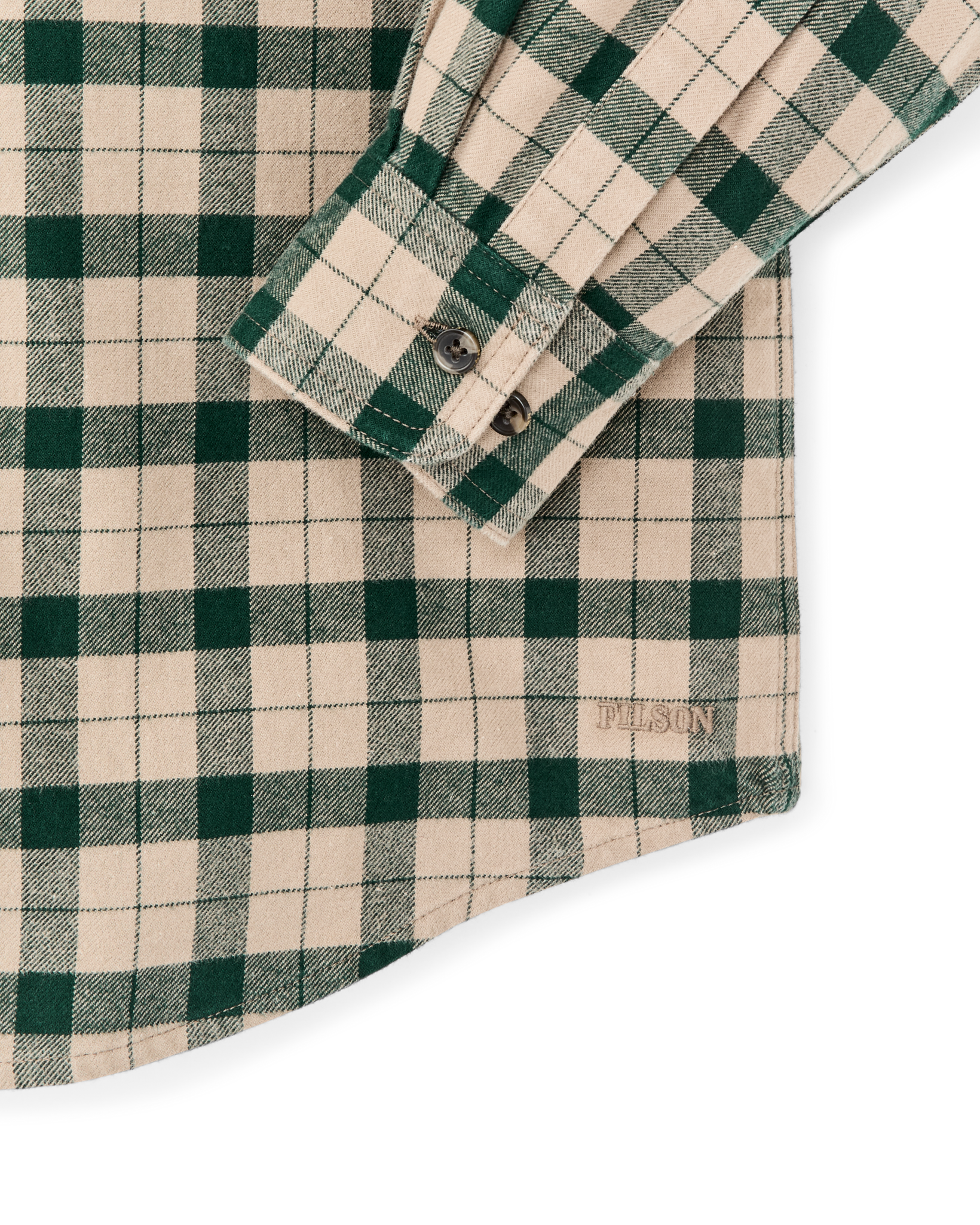 Alaskan Guide Shirt - Oatmeal / Pine Plaid - Image 6