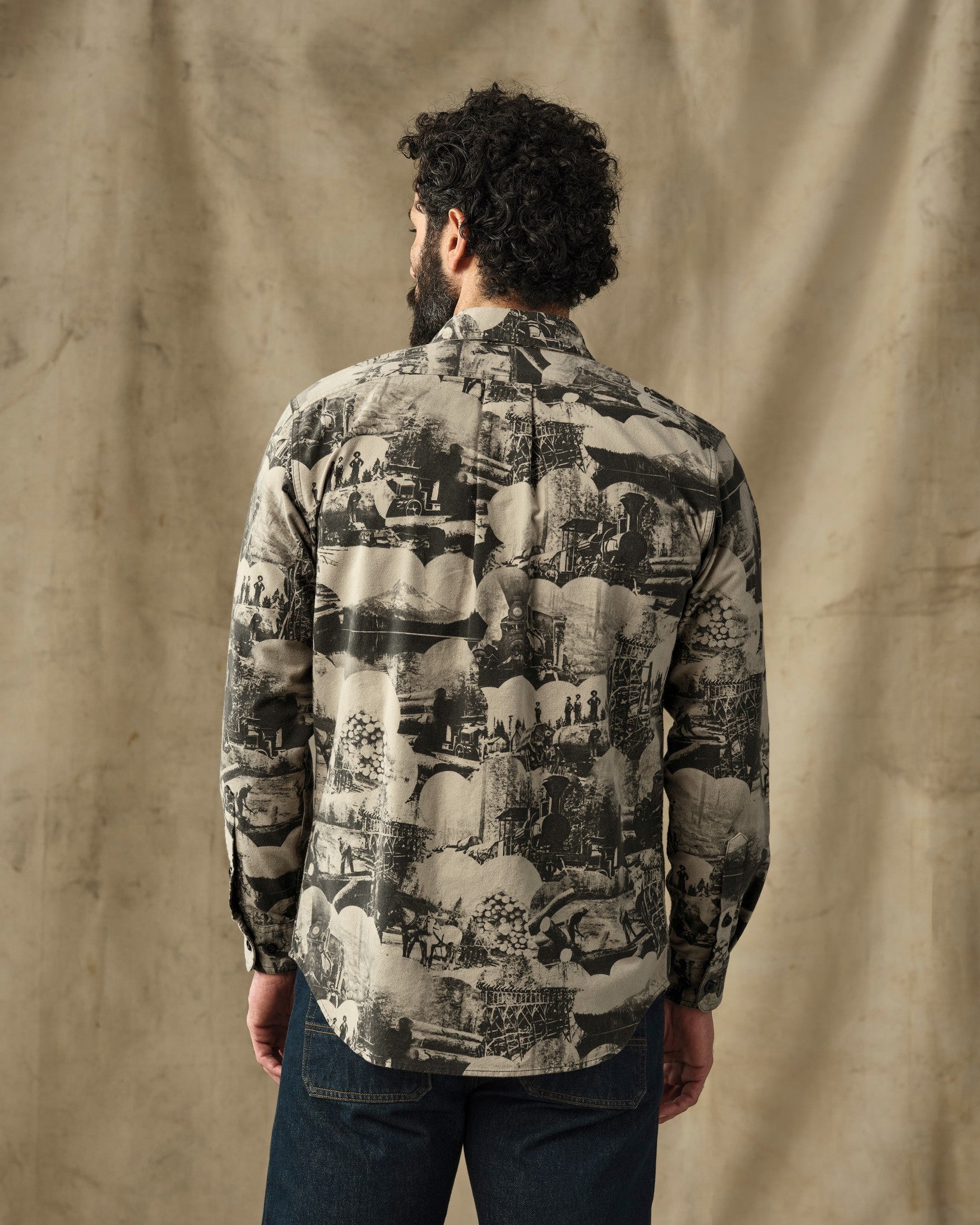 Field Flannel Shirt - Vintage Khaki Print - Image 2