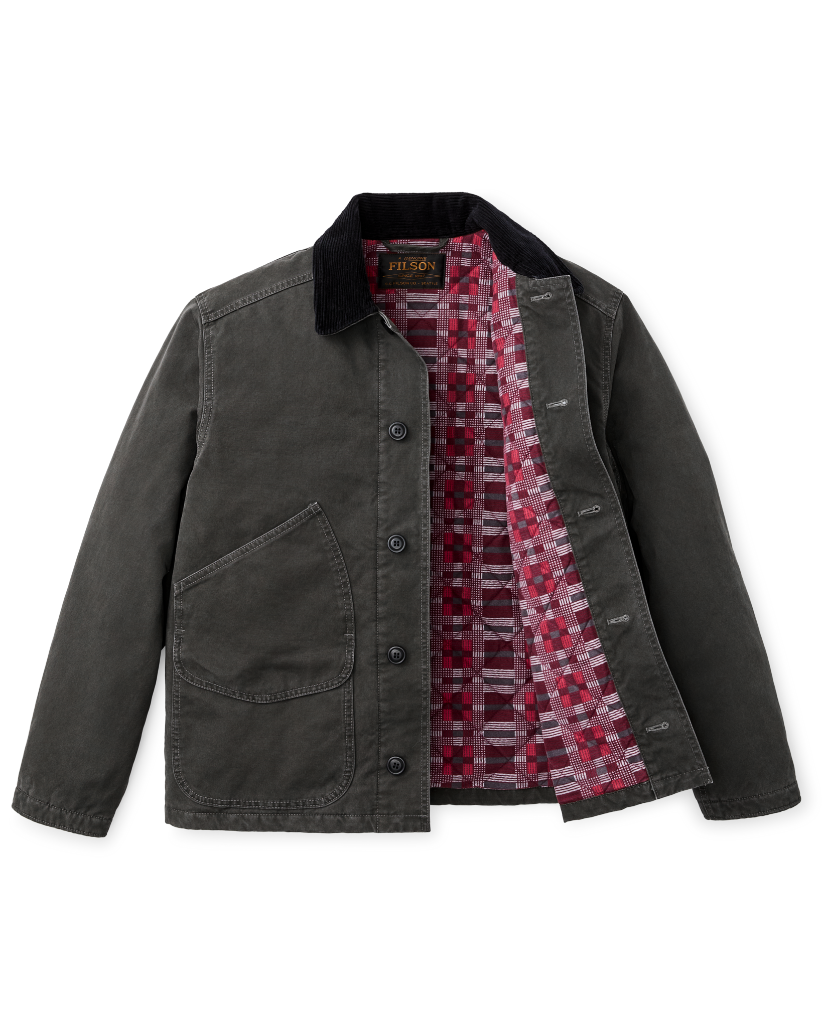 Insulated Canvas Outfitter Jacket - Peat - Image 2