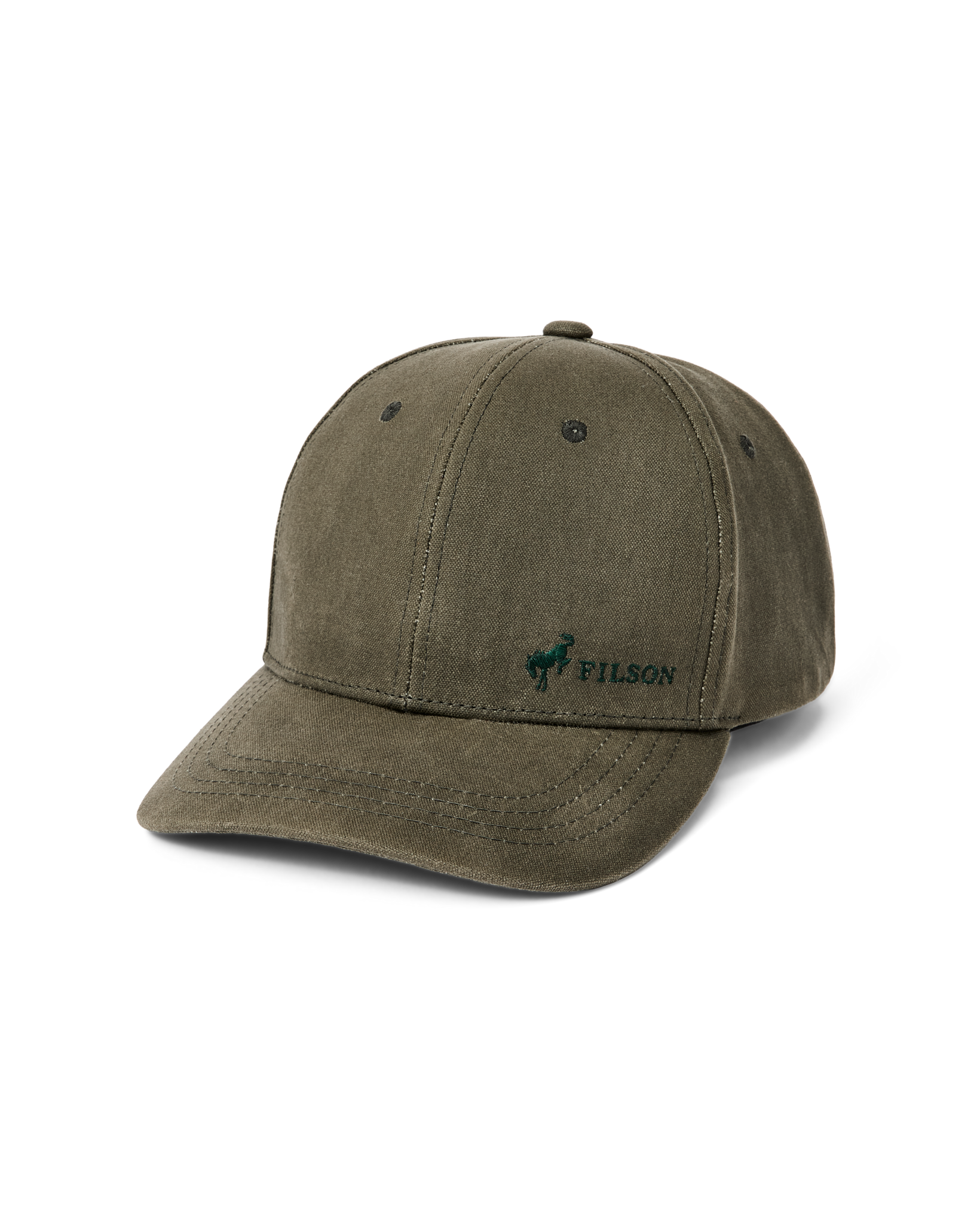 Bronco Filson Waxed Graphic Logger Cap - Otter Green