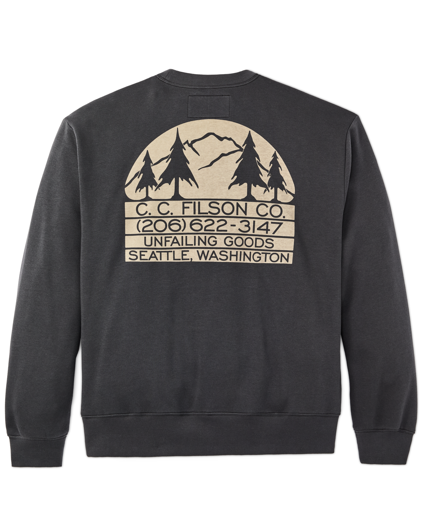 Seattle Graphic Crewneck - Faded Black