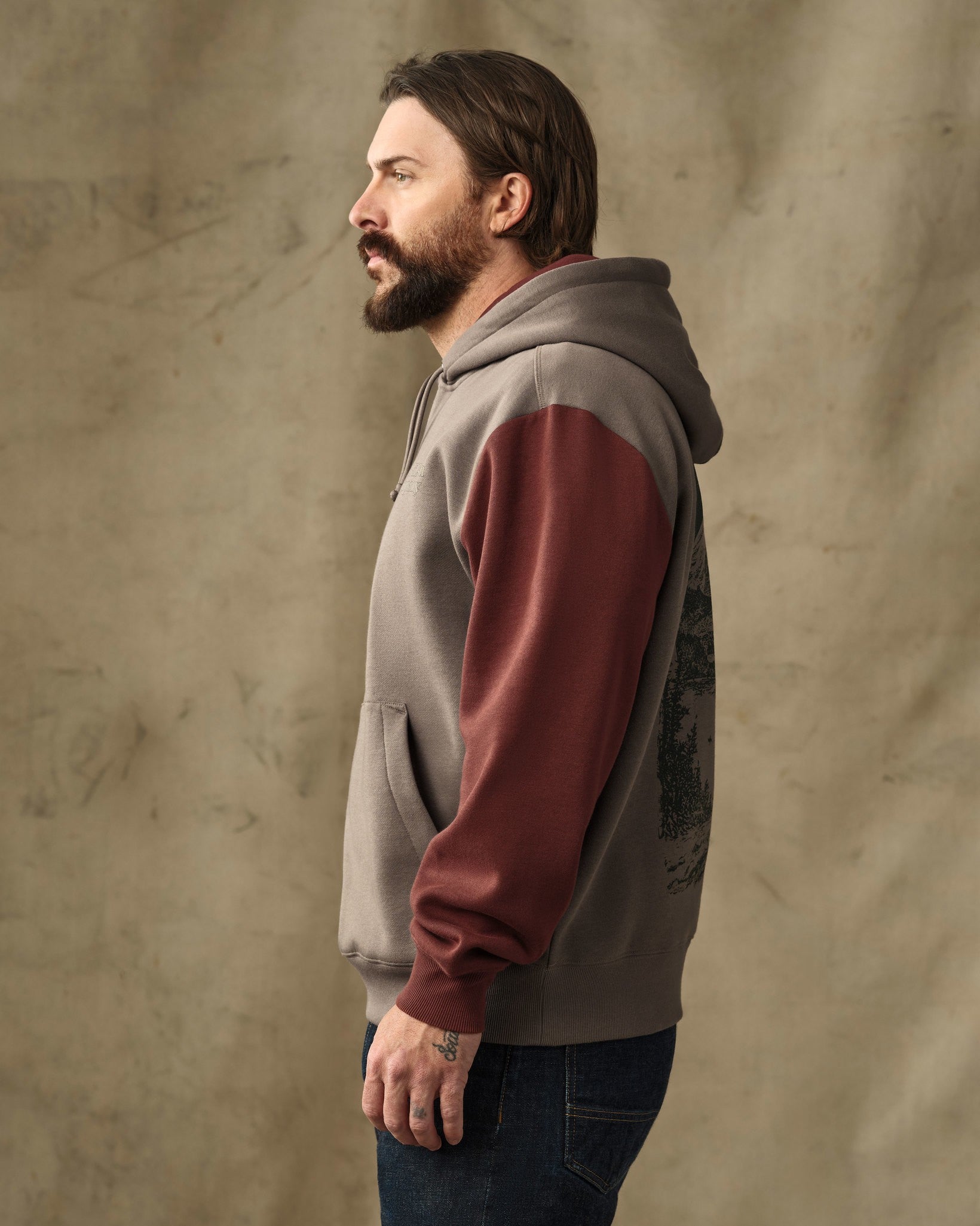 Valley Graphic Hoodie - Hawk Brown - Image 4