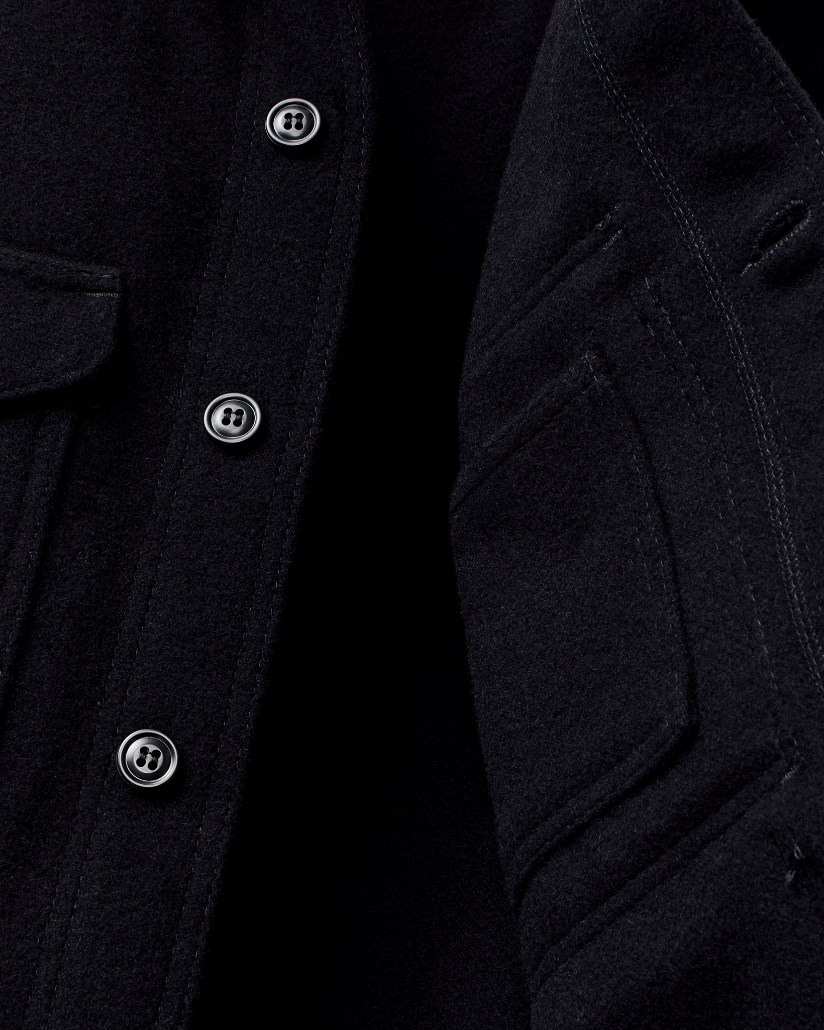 Mackinaw Wool Cruiser Jacket - Dark Navy - Image 8