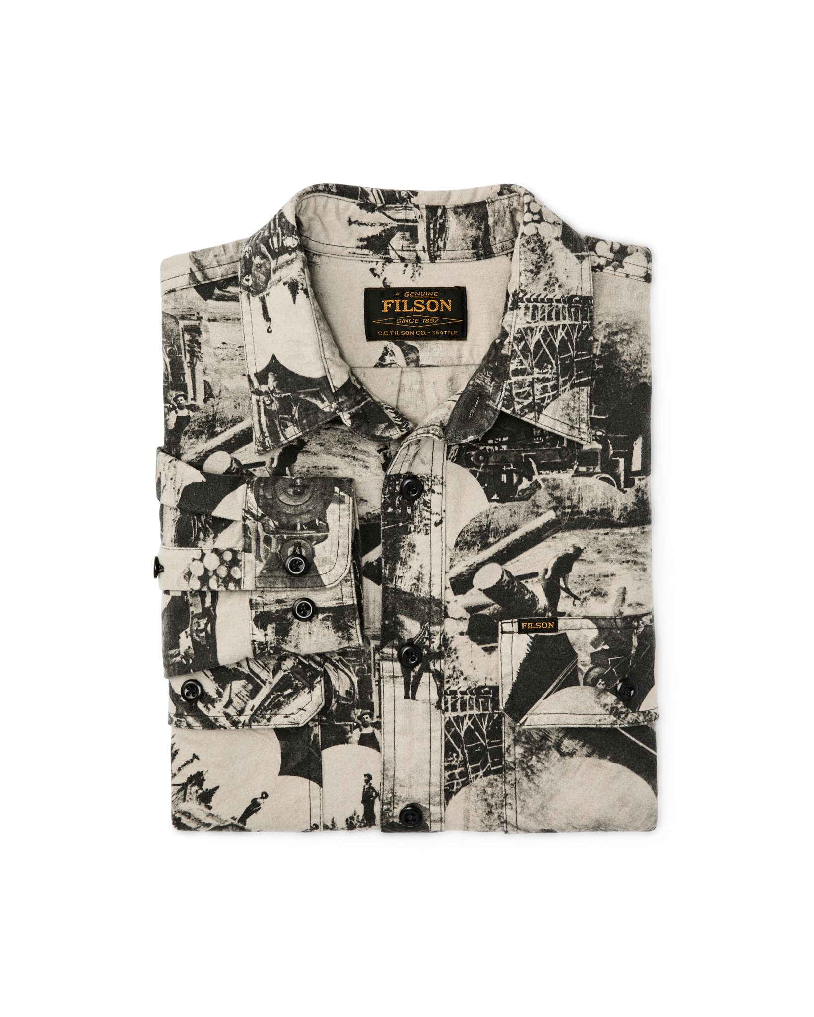 Field Flannel Shirt - Vintage Khaki Print - Image 6