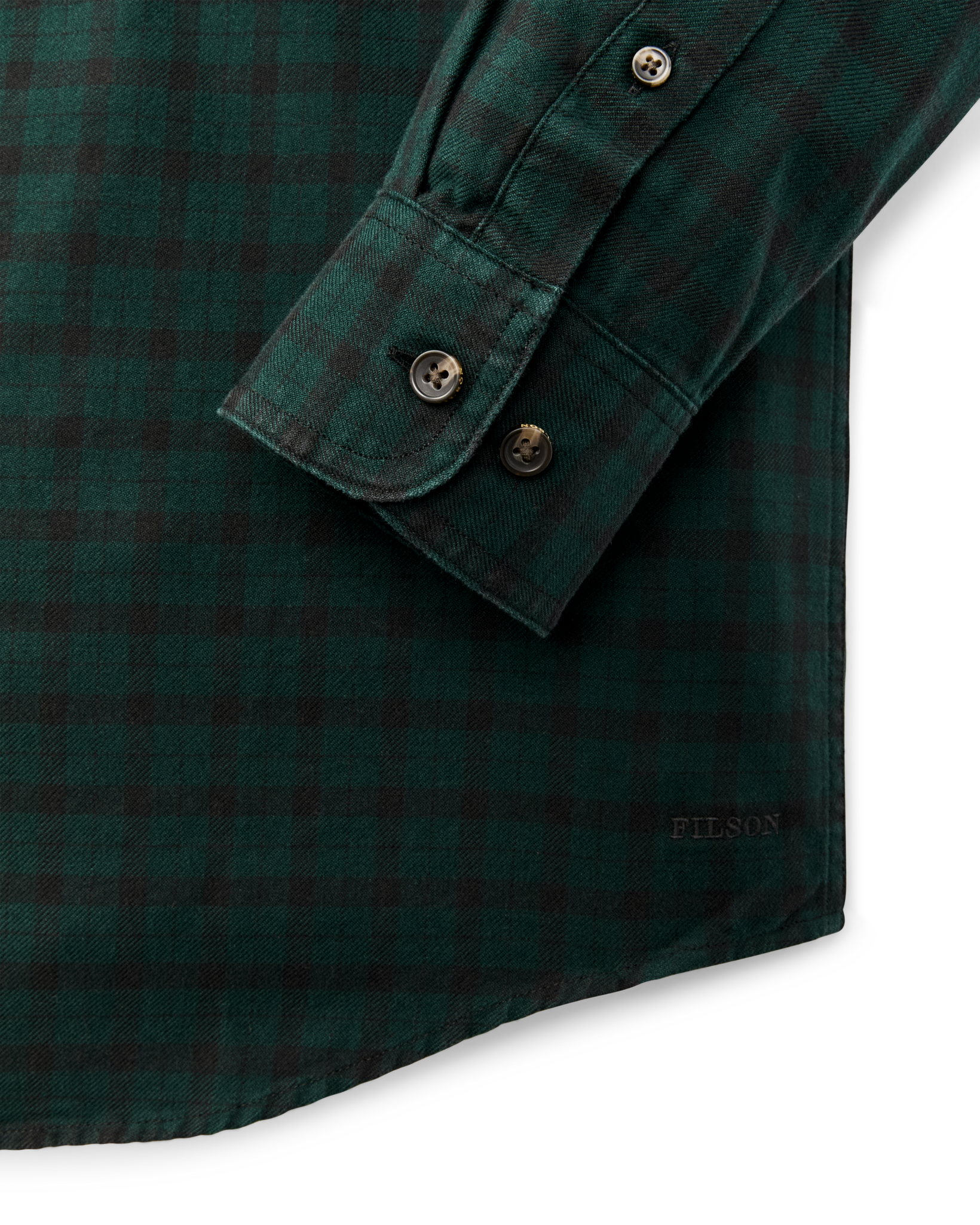 Lightweight Alaskan Guide Shirt - Pine / Black Plaid - Image 6