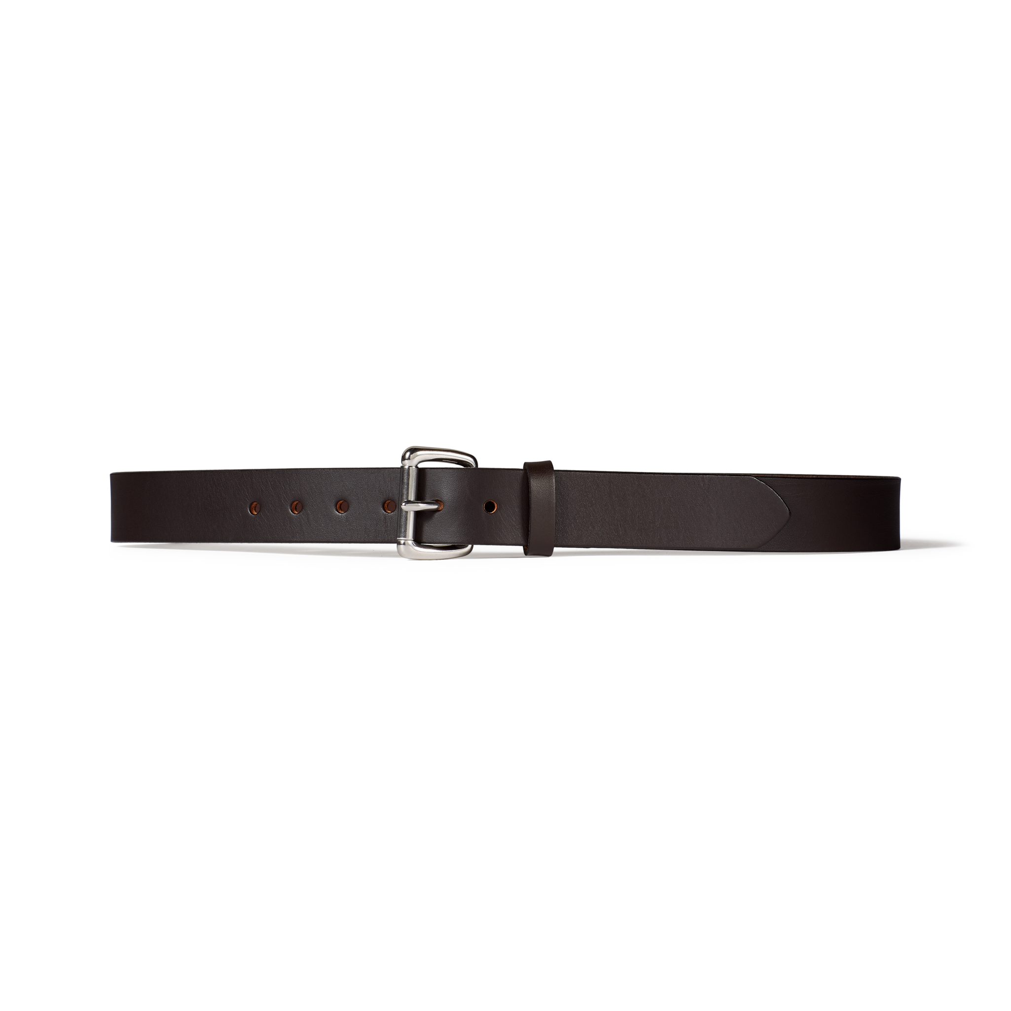 1.25 Bridle Leather Belt - Brown Leather/Stainless Steel